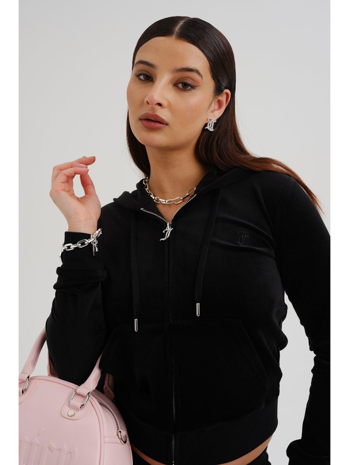 Image 3 of 3 of Juicy Couture Zip Through Hoodie - Black