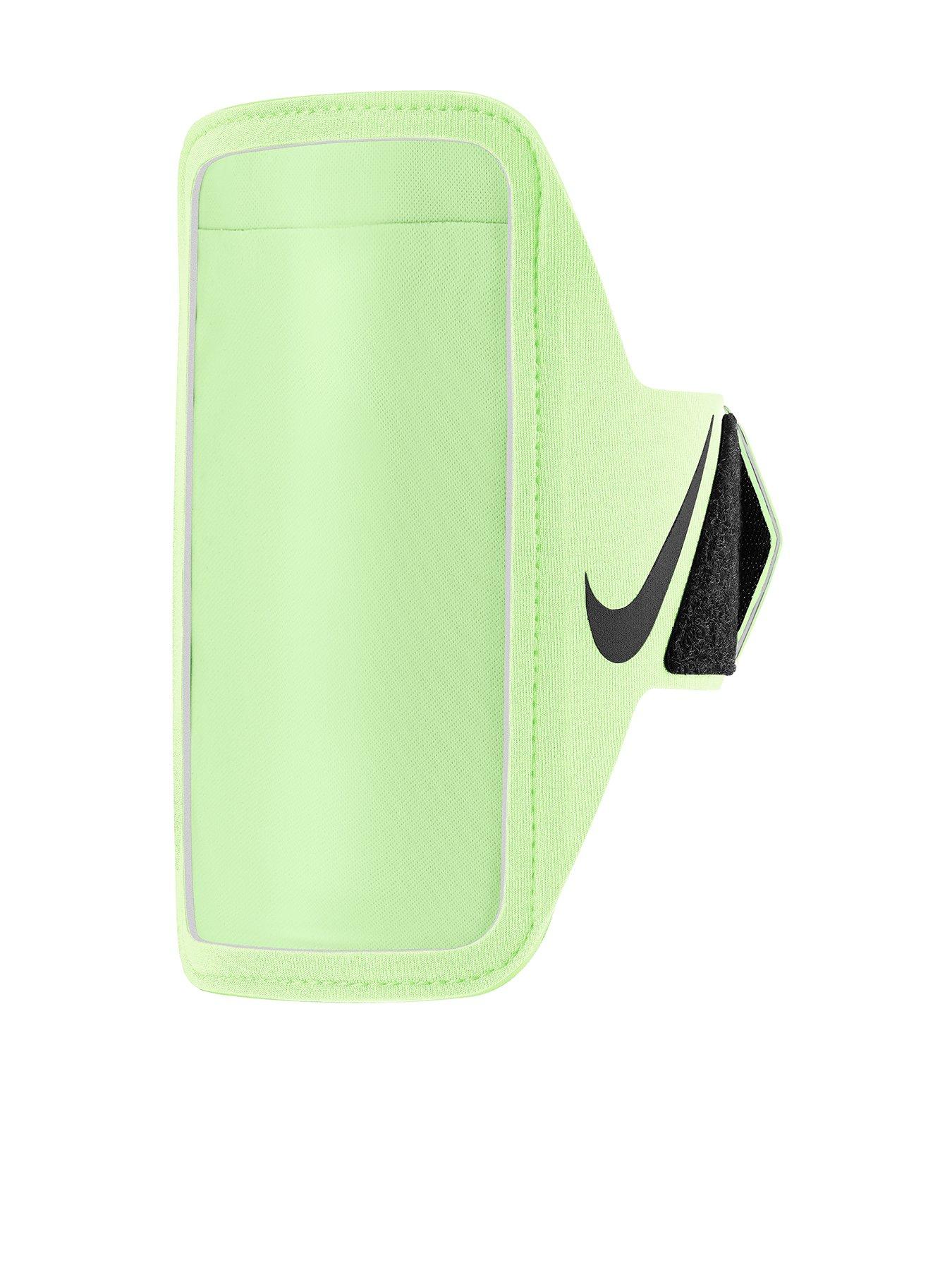 Image 1 of 1 of Nike Running Lean Arm Band Plus-Green/Silver