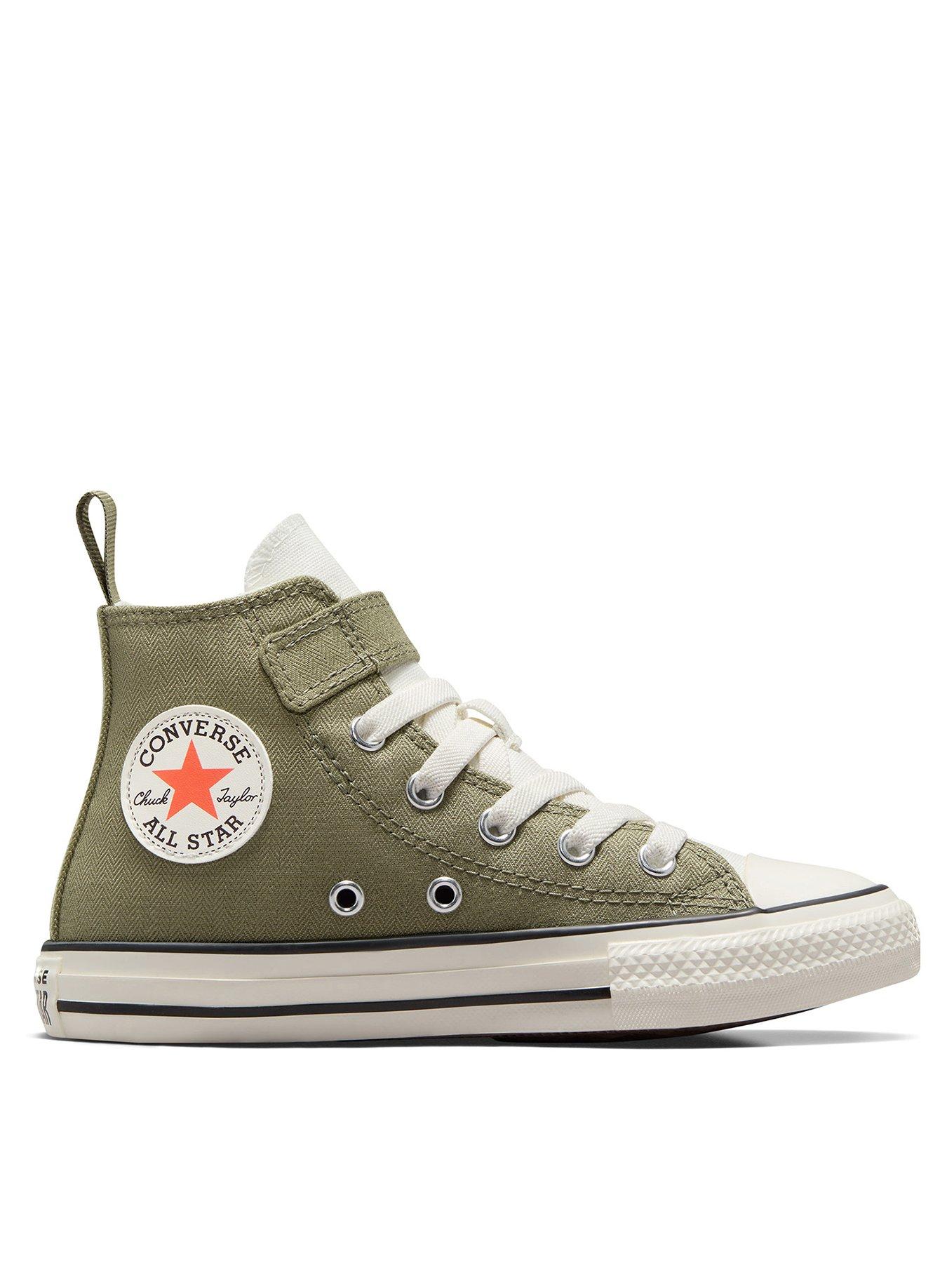 Kids khaki outlet converse