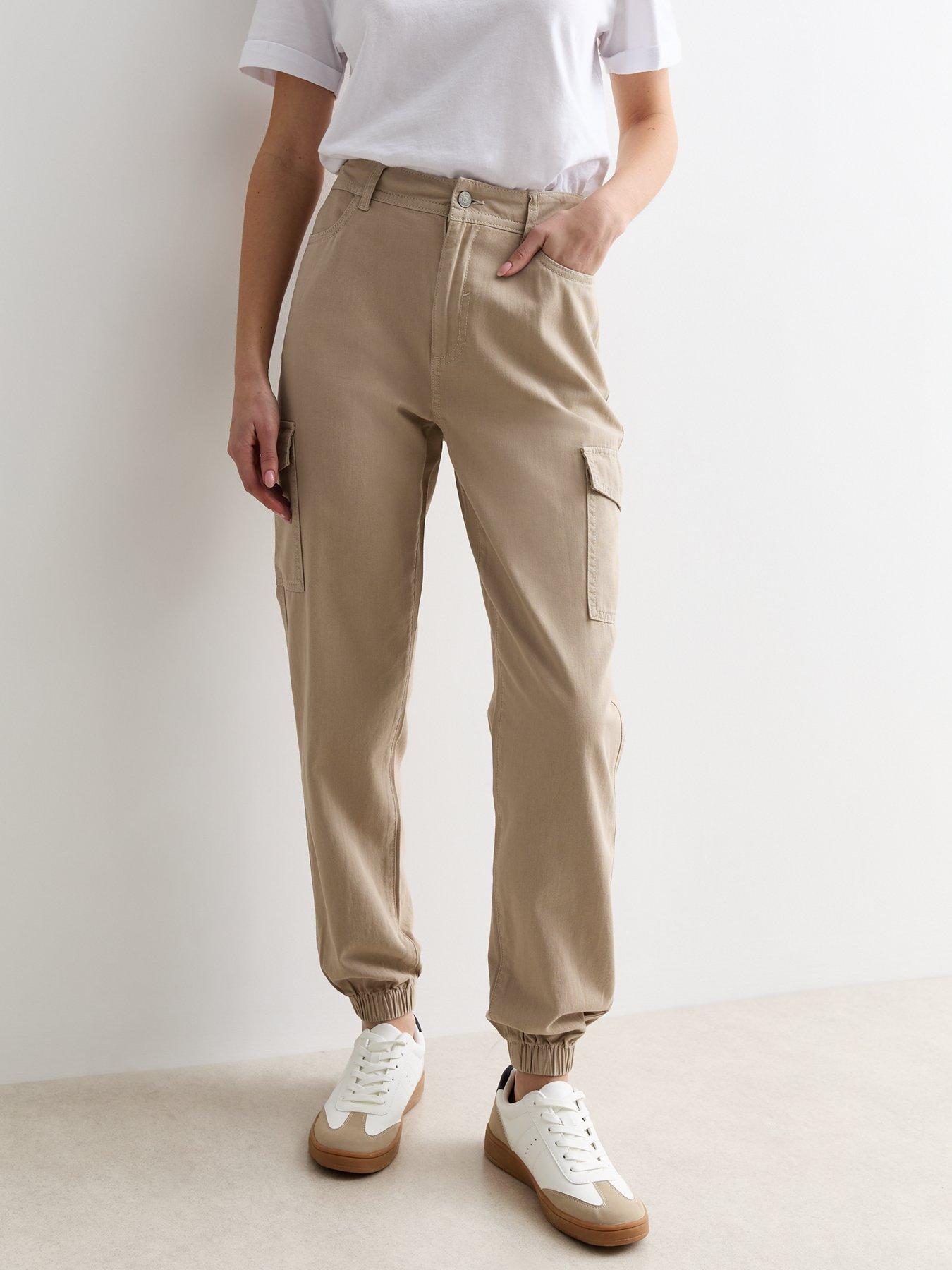 New Look slim leg cargo trouser in khaki