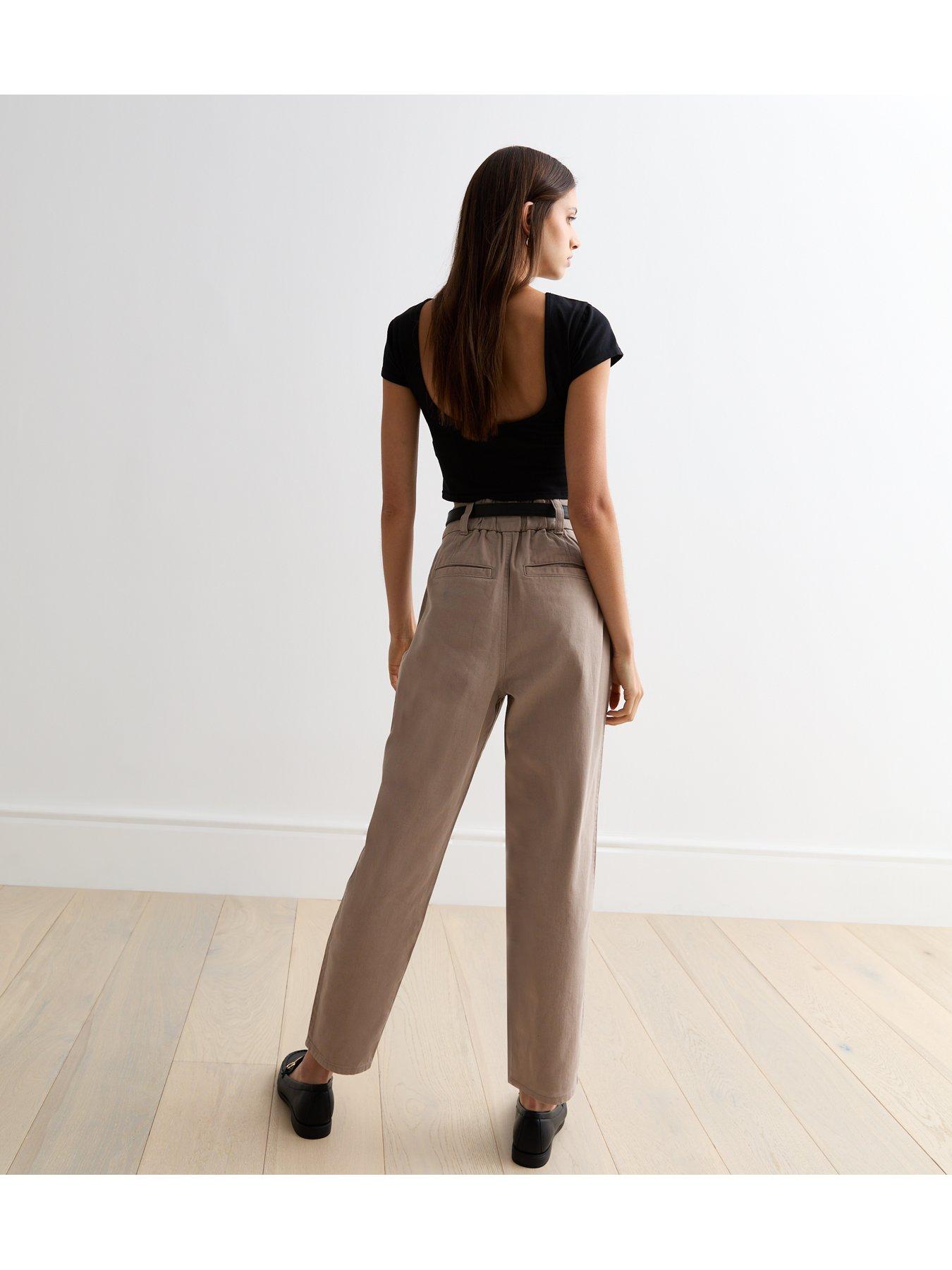 new-look-mink-high-waist-tapered-cotton-trousersback