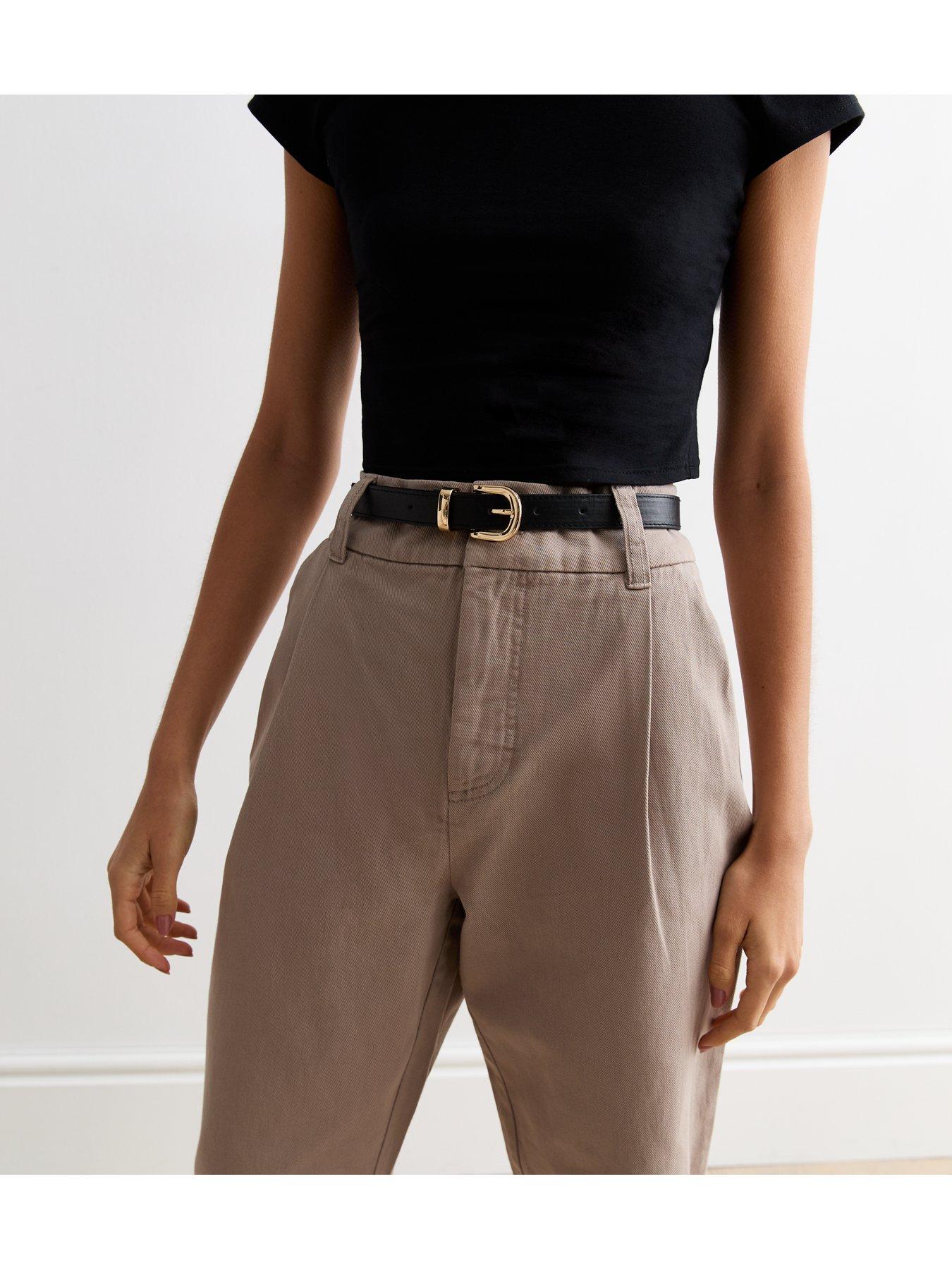 new-look-mink-high-waist-tapered-cotton-trousersoutfit