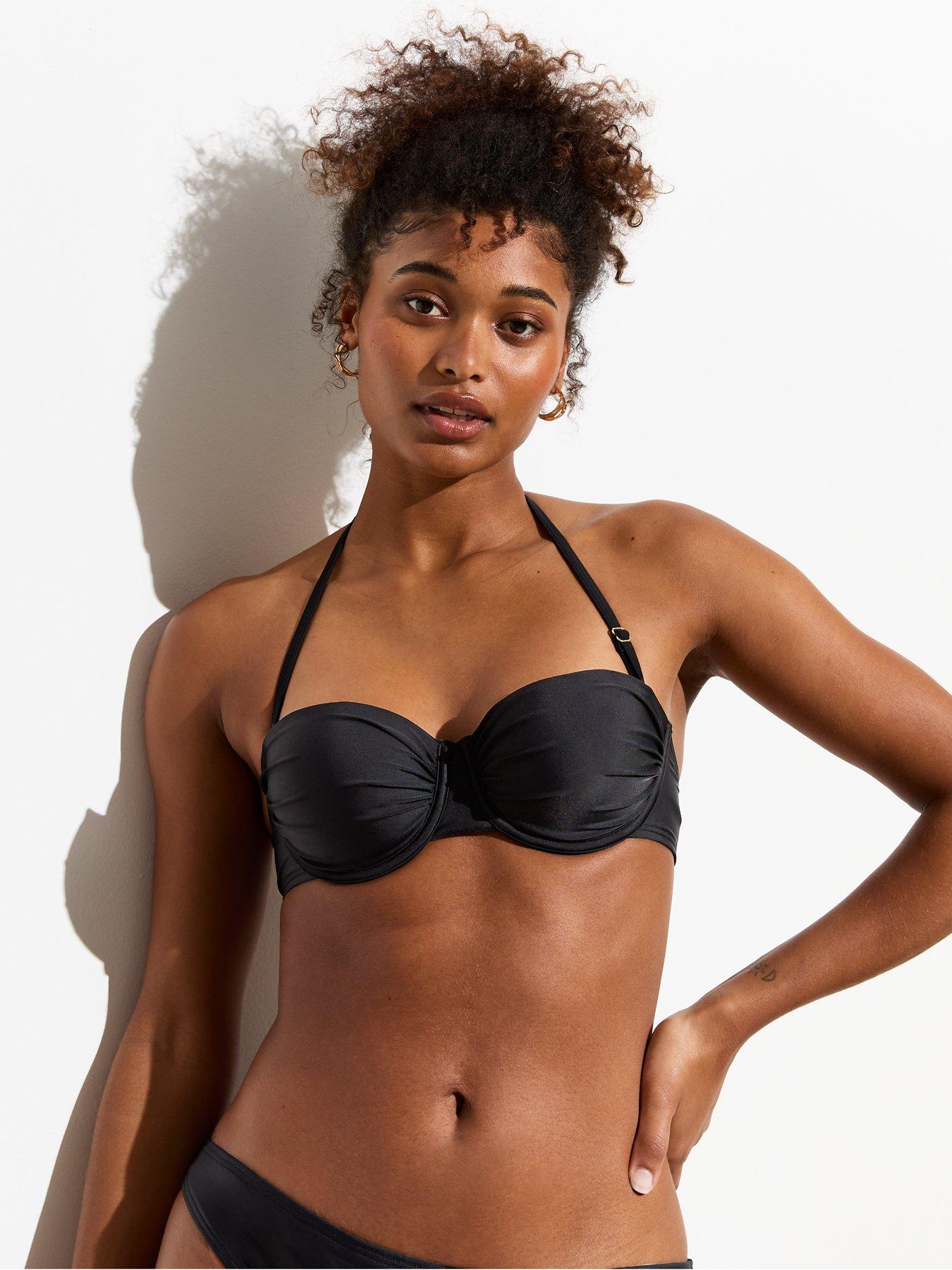 new-look-ruched-balconette-bikini-top-blackfront