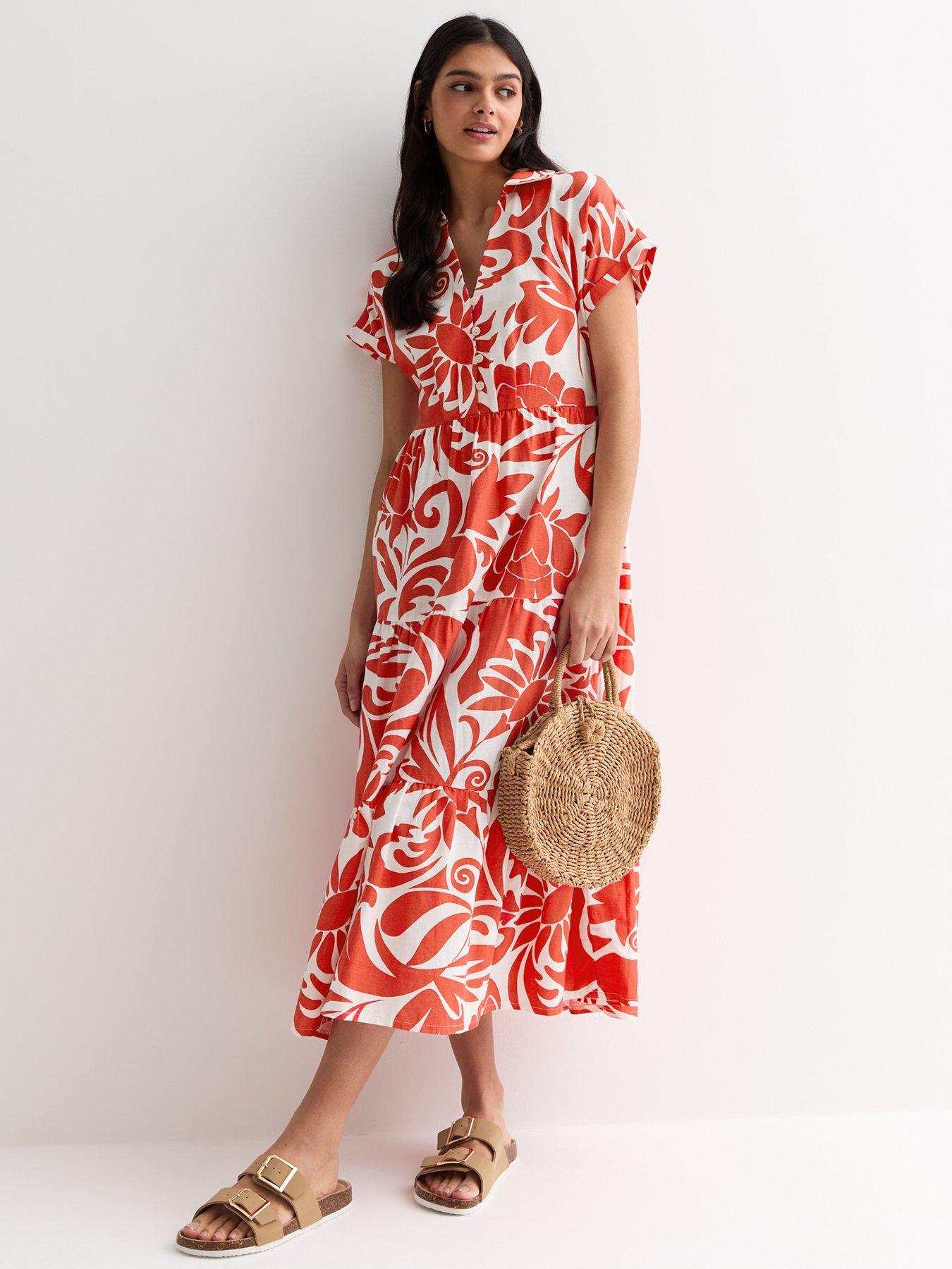 new-look-red-floral-tiered-midi-dressback