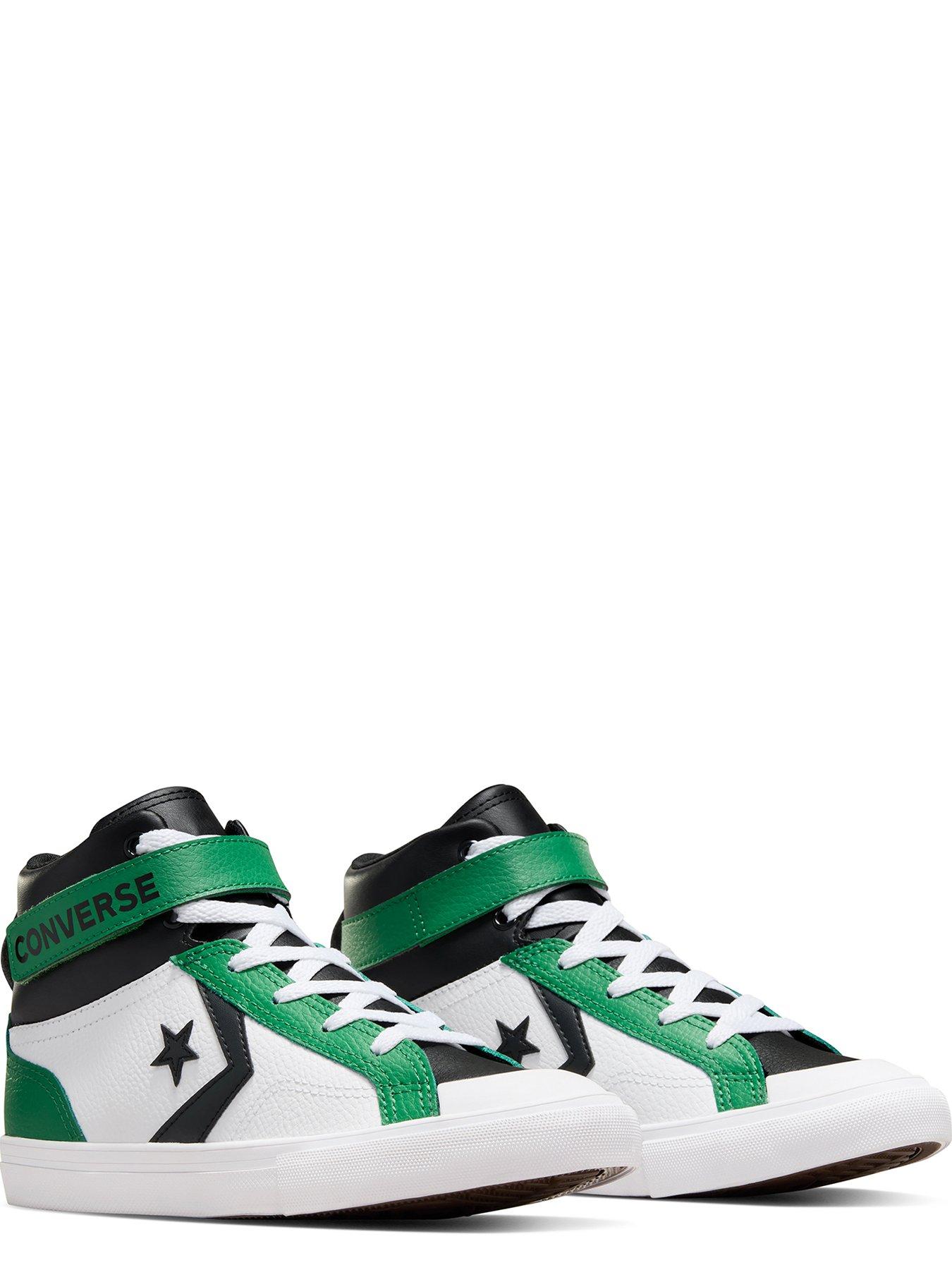 converse-junior-boys-pro-blaze-strap-home-team-high-tops-trainers-whitegreenstillFront