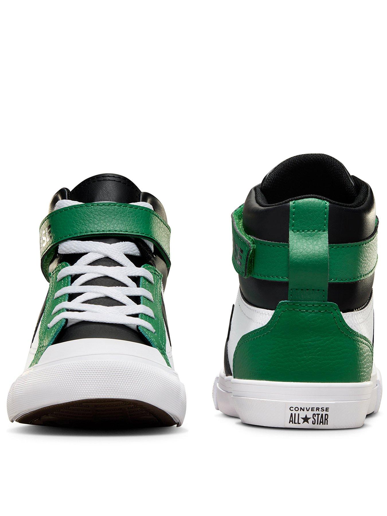 converse-junior-boys-pro-blaze-strap-home-team-high-tops-trainers-whitegreenback