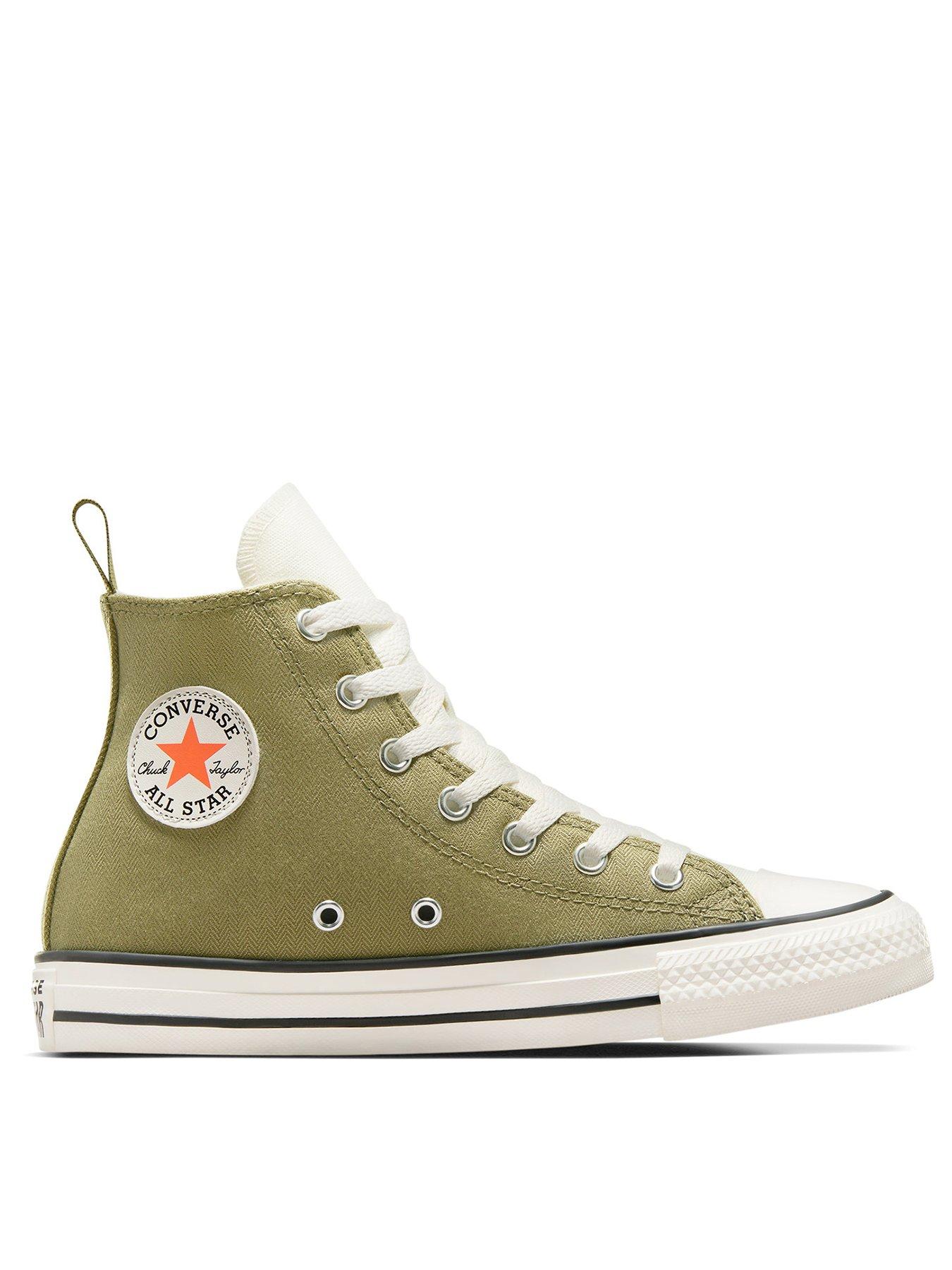 Boys hot sale green converse