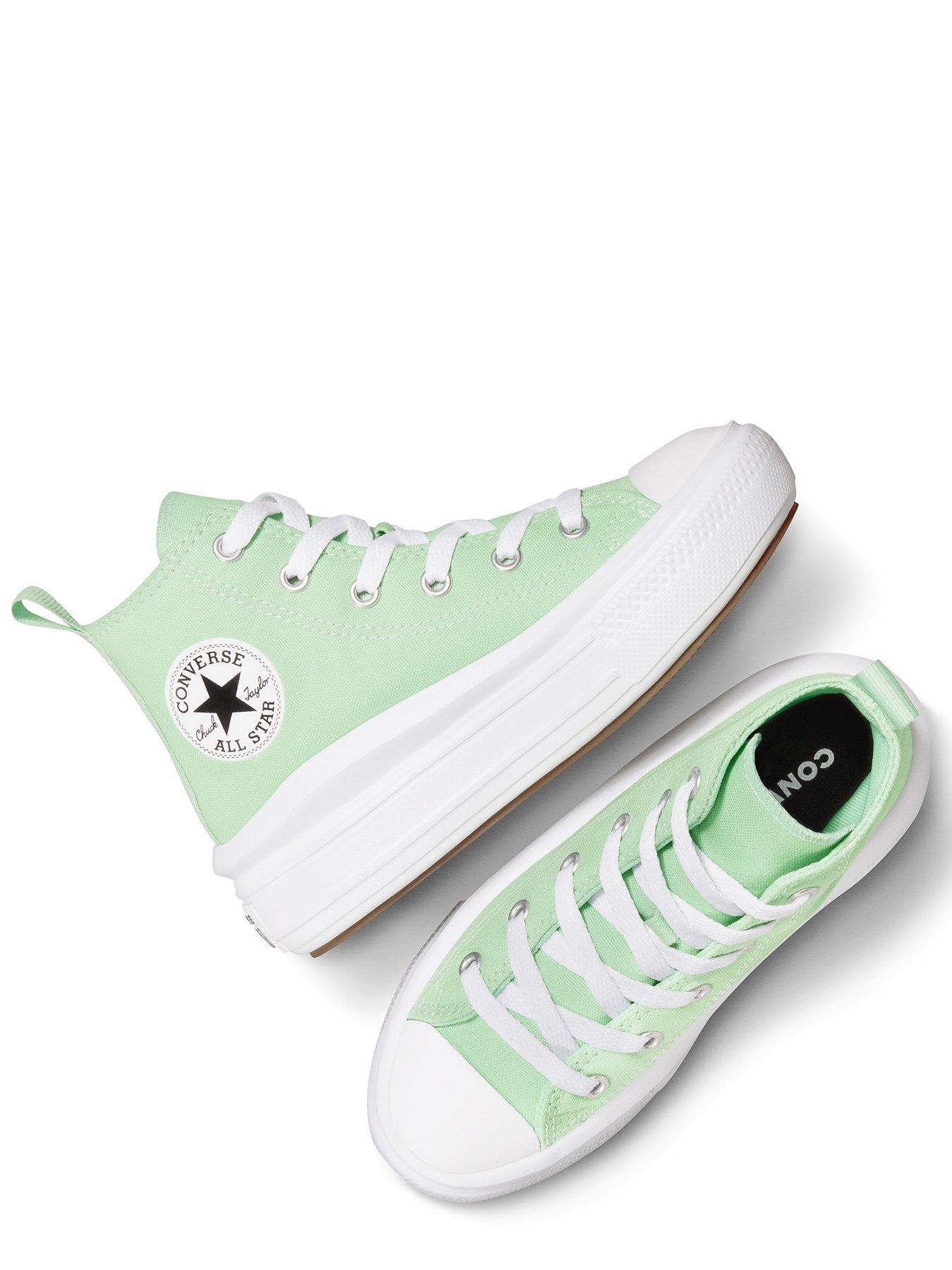 Kids green converse high tops hotsell