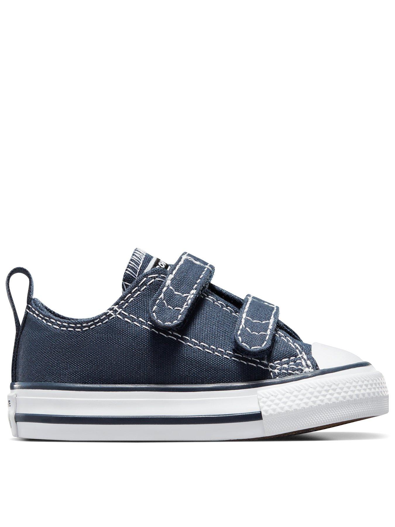 Converse Infant Boys 2Velcro Ox Trainers - Navy/White