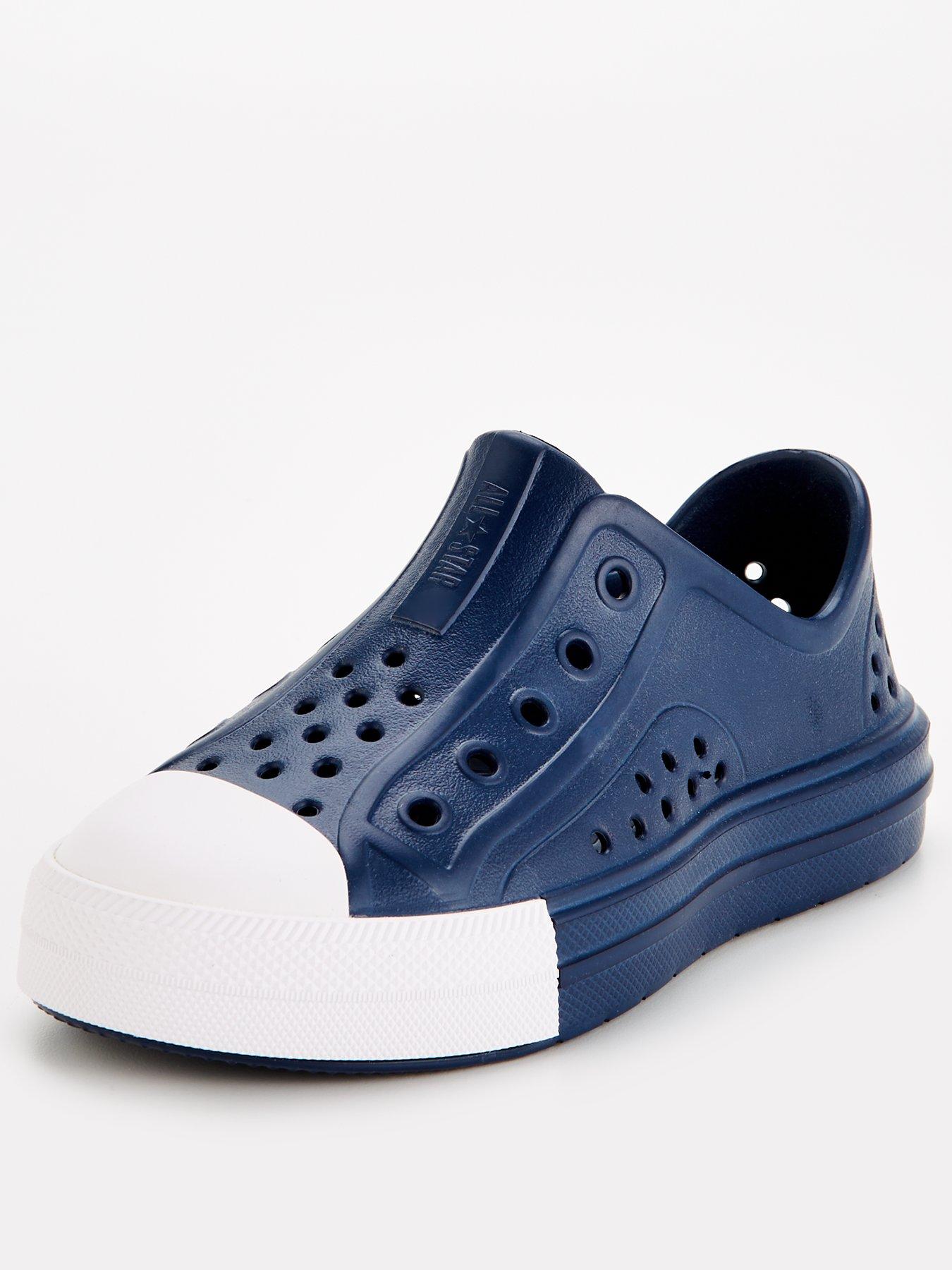 Image 2 of 6 of Converse Kids Boys Play Lite CX Slip On Trainers - Navy
