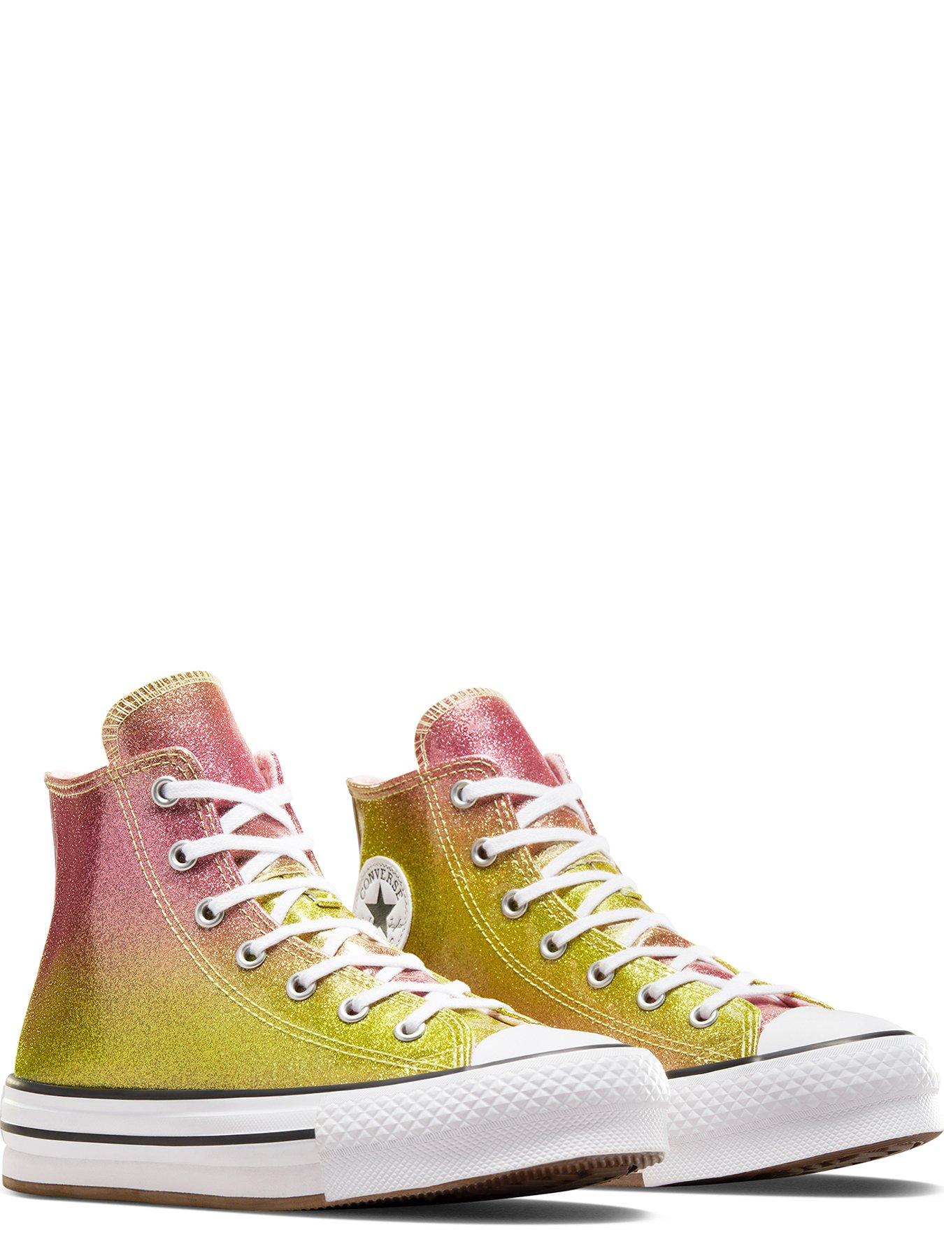 converse-junior-girls-eva-lift-citrus-glitz-high-tops-trainers-multistillFront