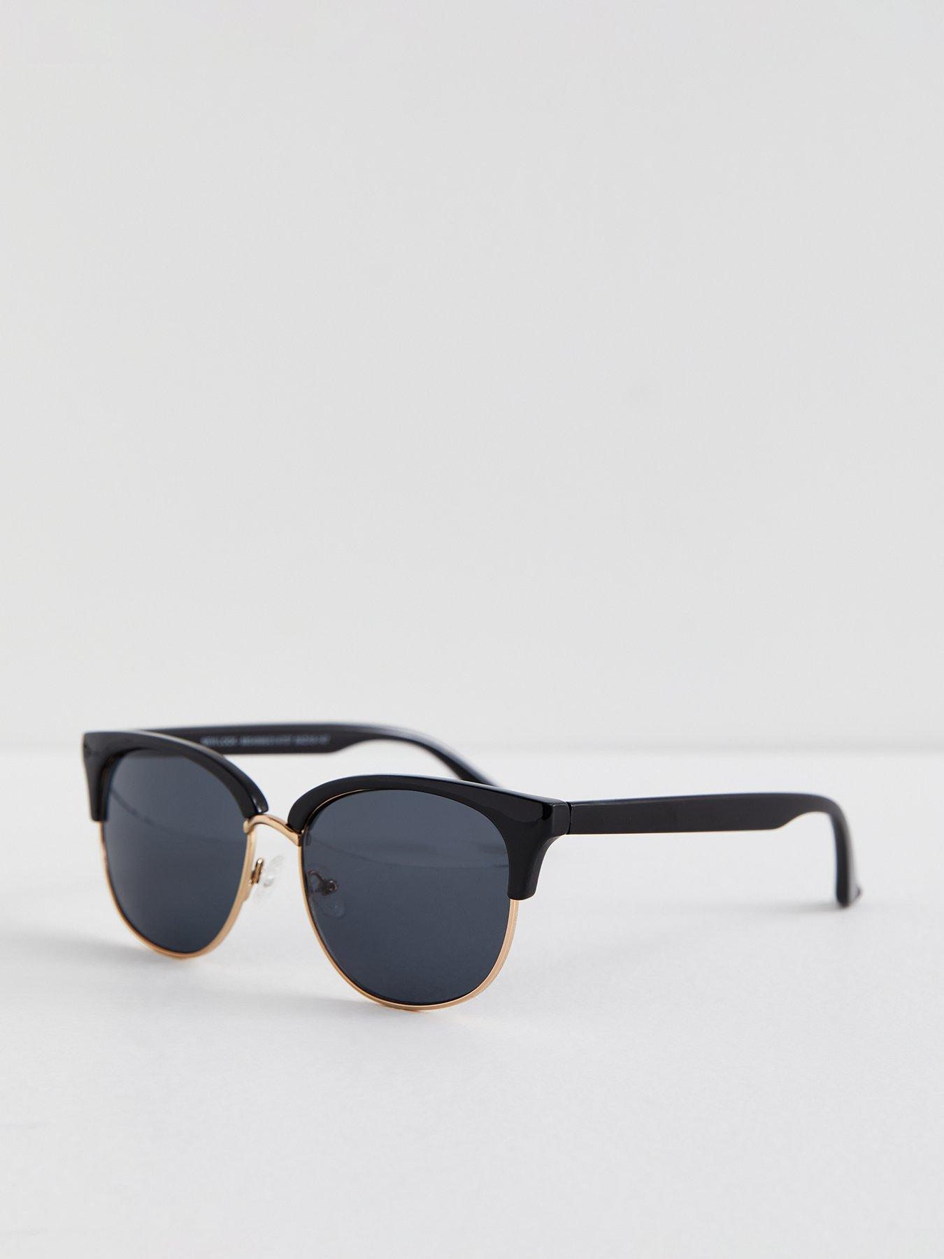 Half black half white sunglasses best sale