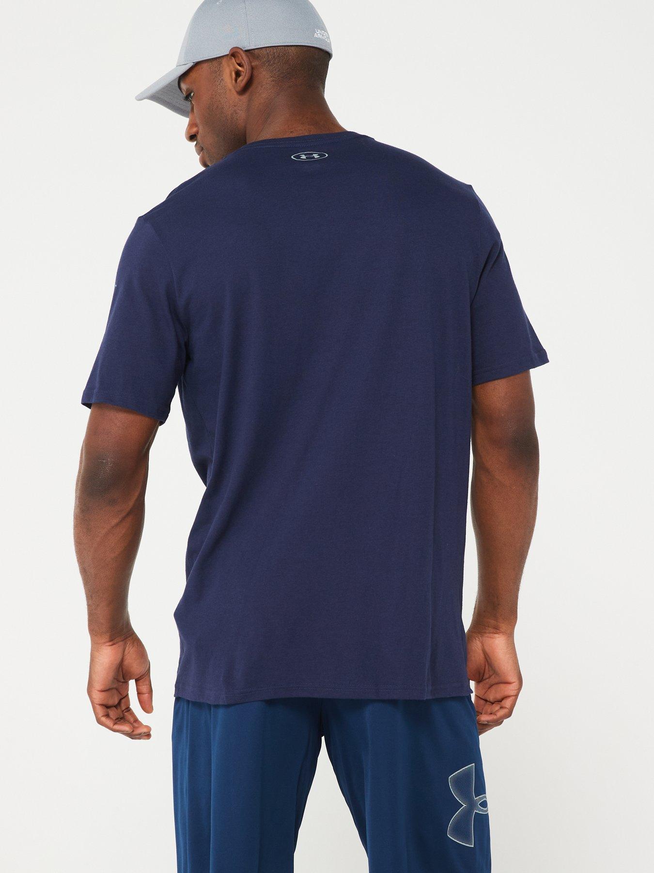 under-armour-mens-training-gl-foundation-t-shirt-navygreystillFront