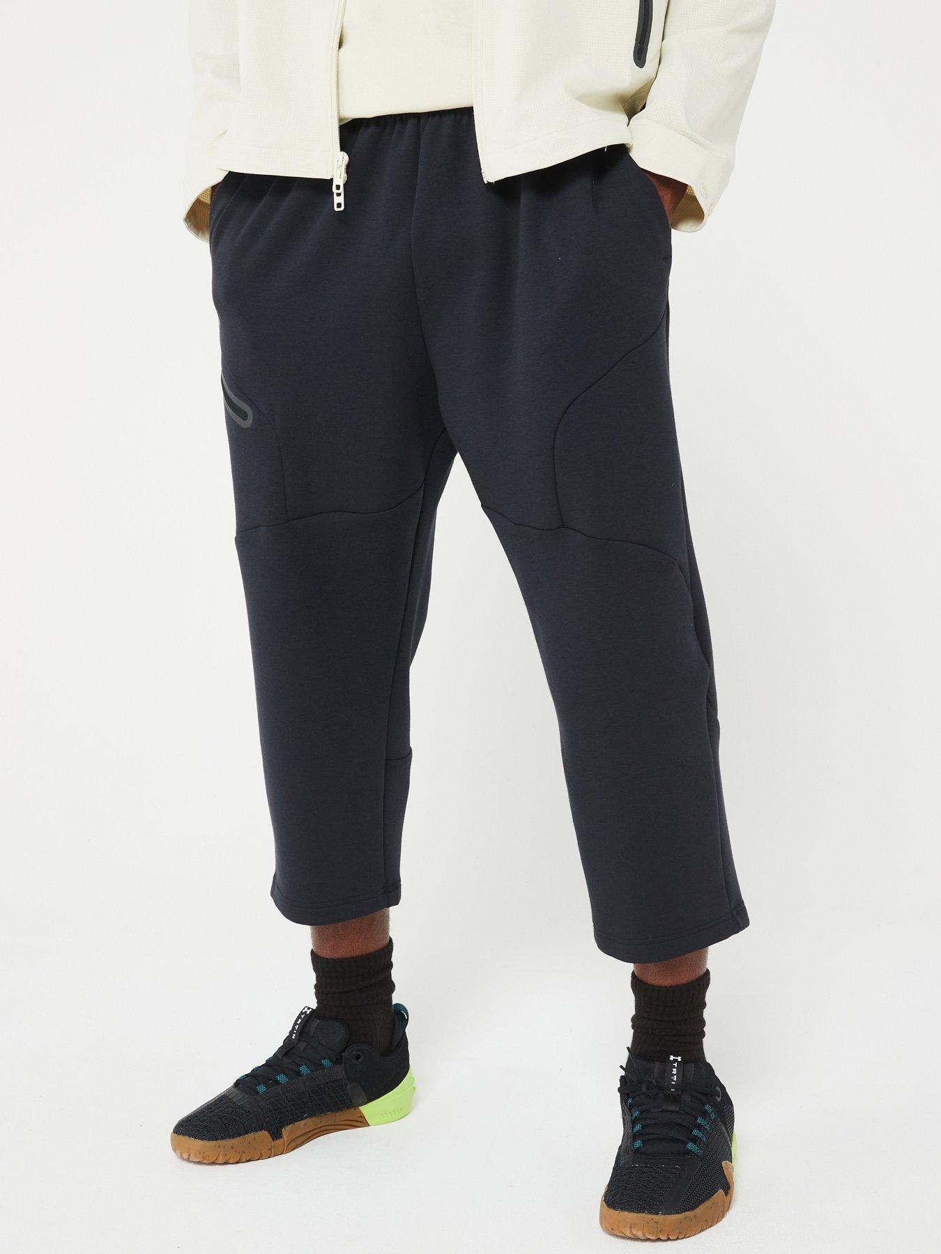 under-armour-mens-unstoppable-fleece-baggy-crop-pants-black