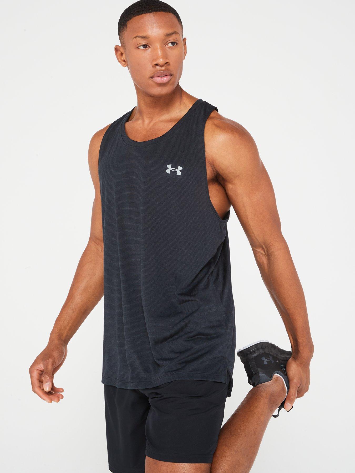UNDER ARMOUR Men's Running Streaker Singlet - Black
