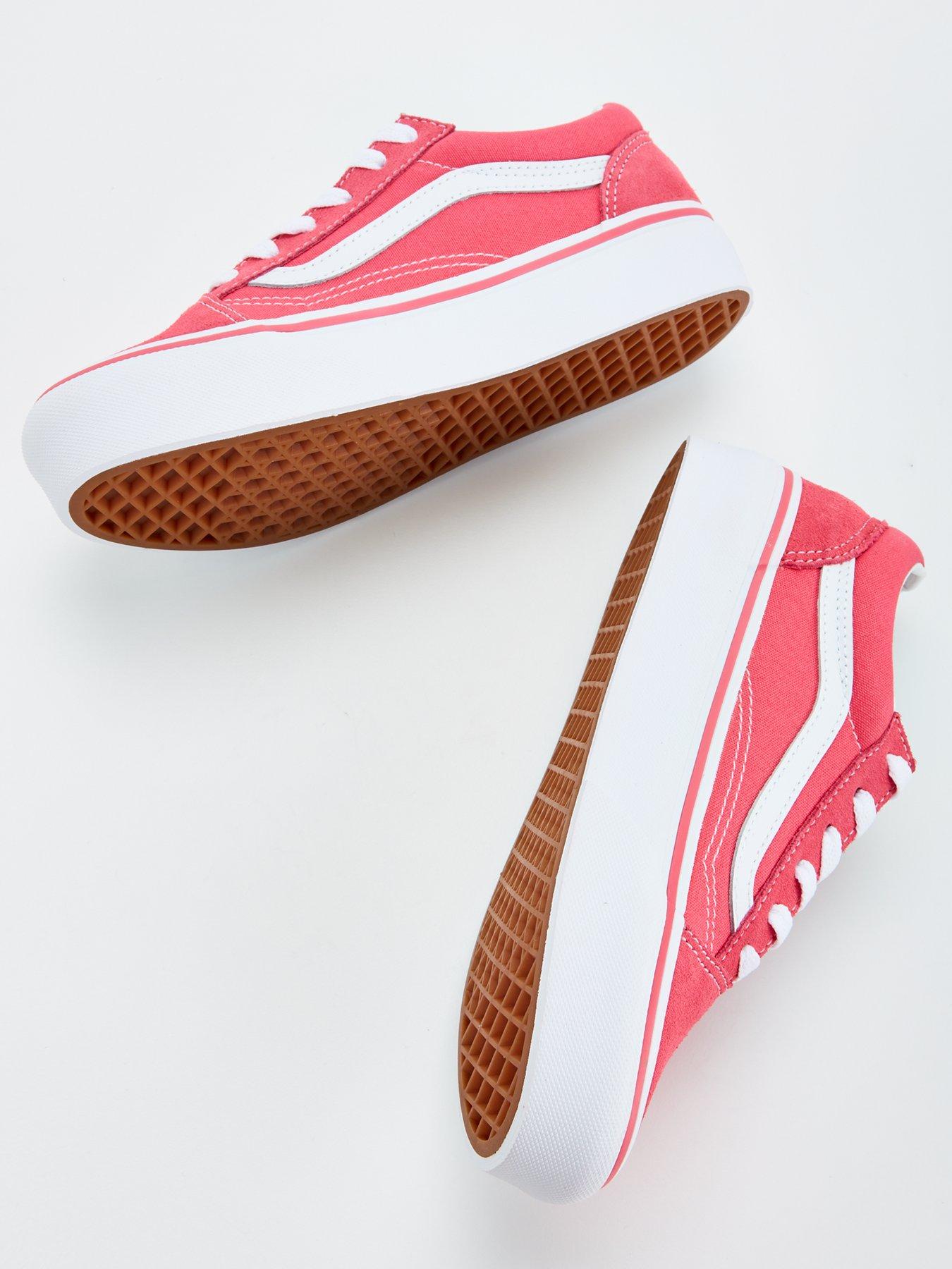 vans-junior-girls-old-skool-platform-trainers-pinkdetail