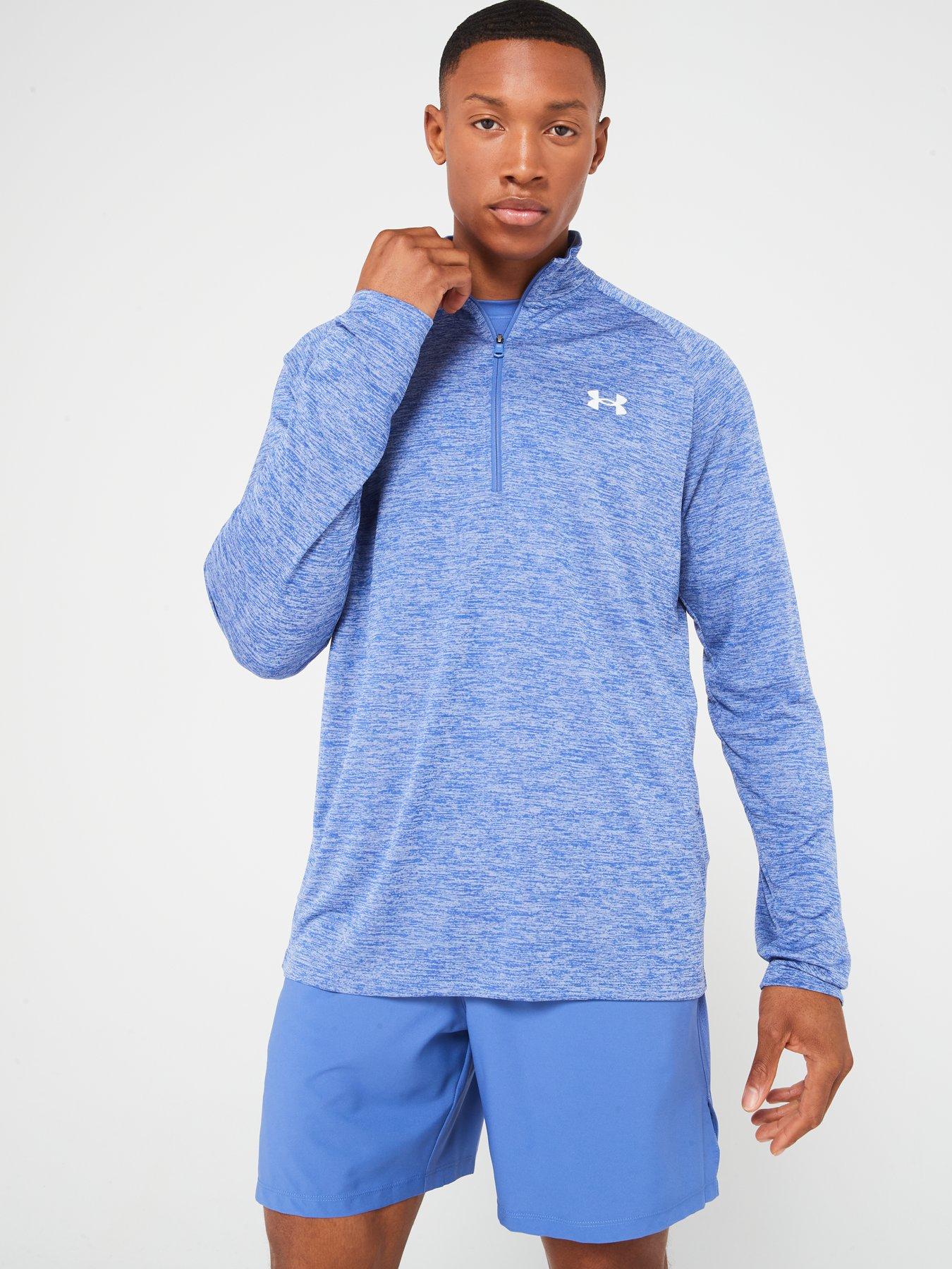 Under armour blue quarter zip hotsell