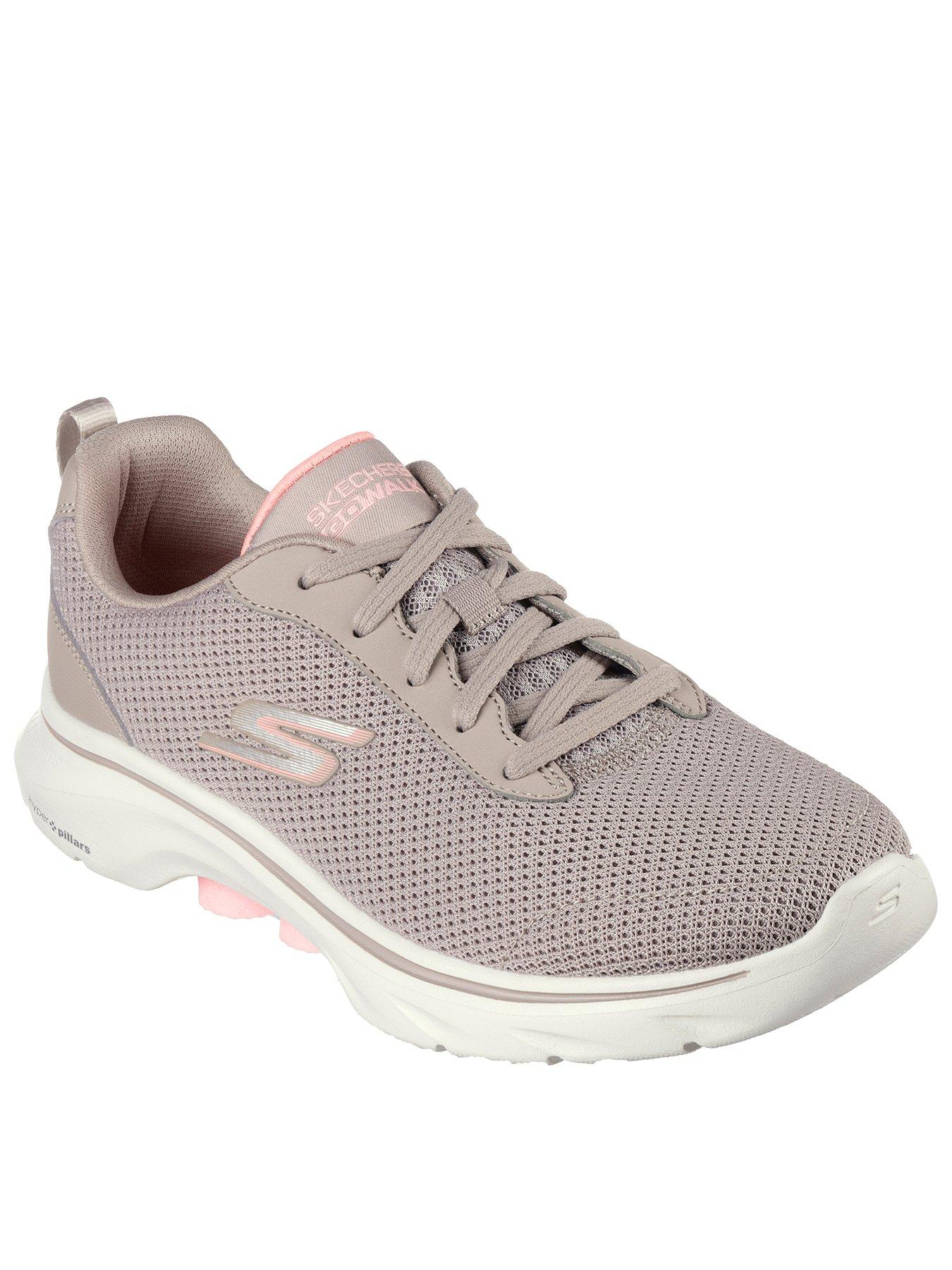 skechers-go-walk-7-basic-athletic-mesh-lace-up-taupe