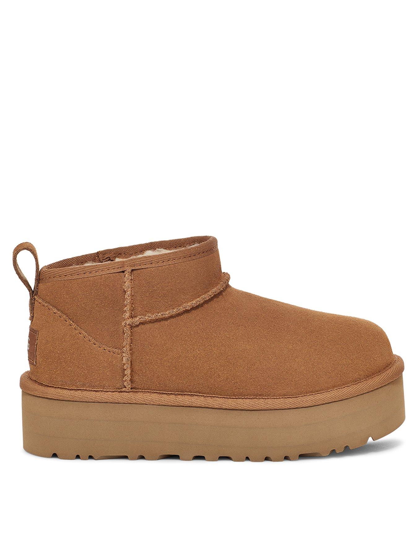 Image 1 of 6 of UGG Kids Classic Ultra Mini Platform Boot - Chestnut