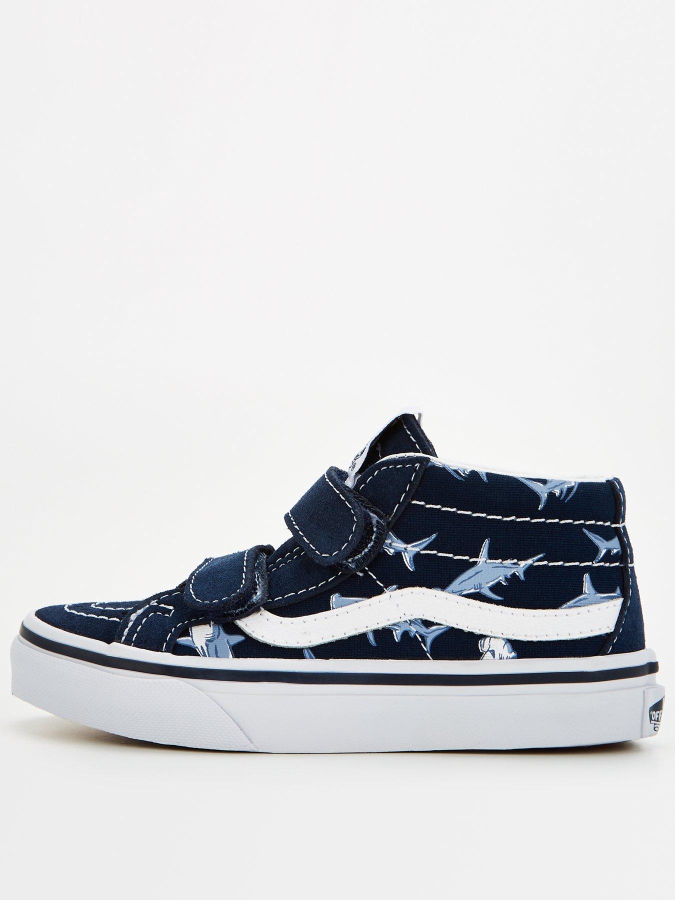 vans-kids-boys-sk8-mid-reissue-velcro-trainers-blue-multi