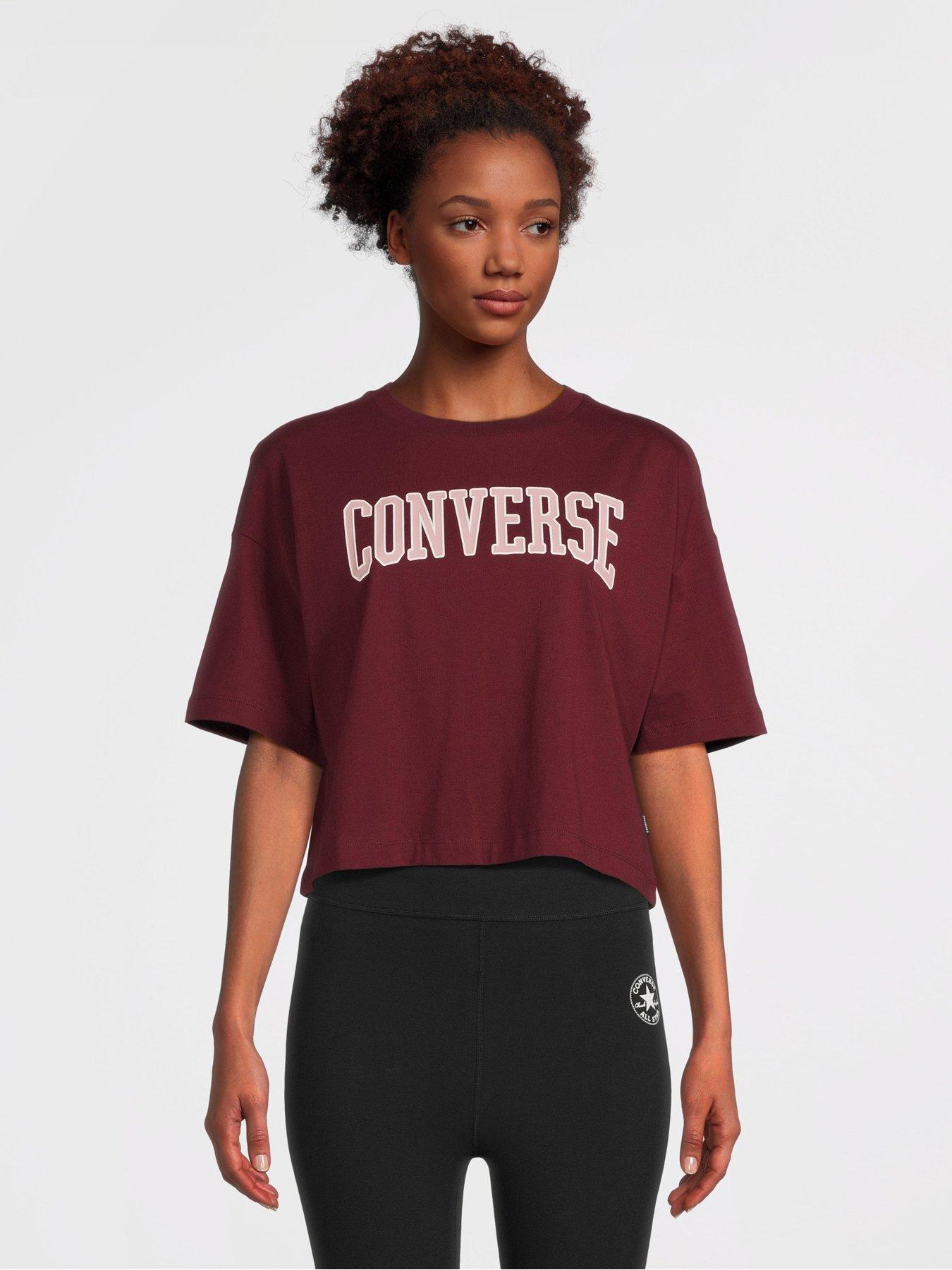 Converse Womens Boxy Tee Dark Red Very Ireland