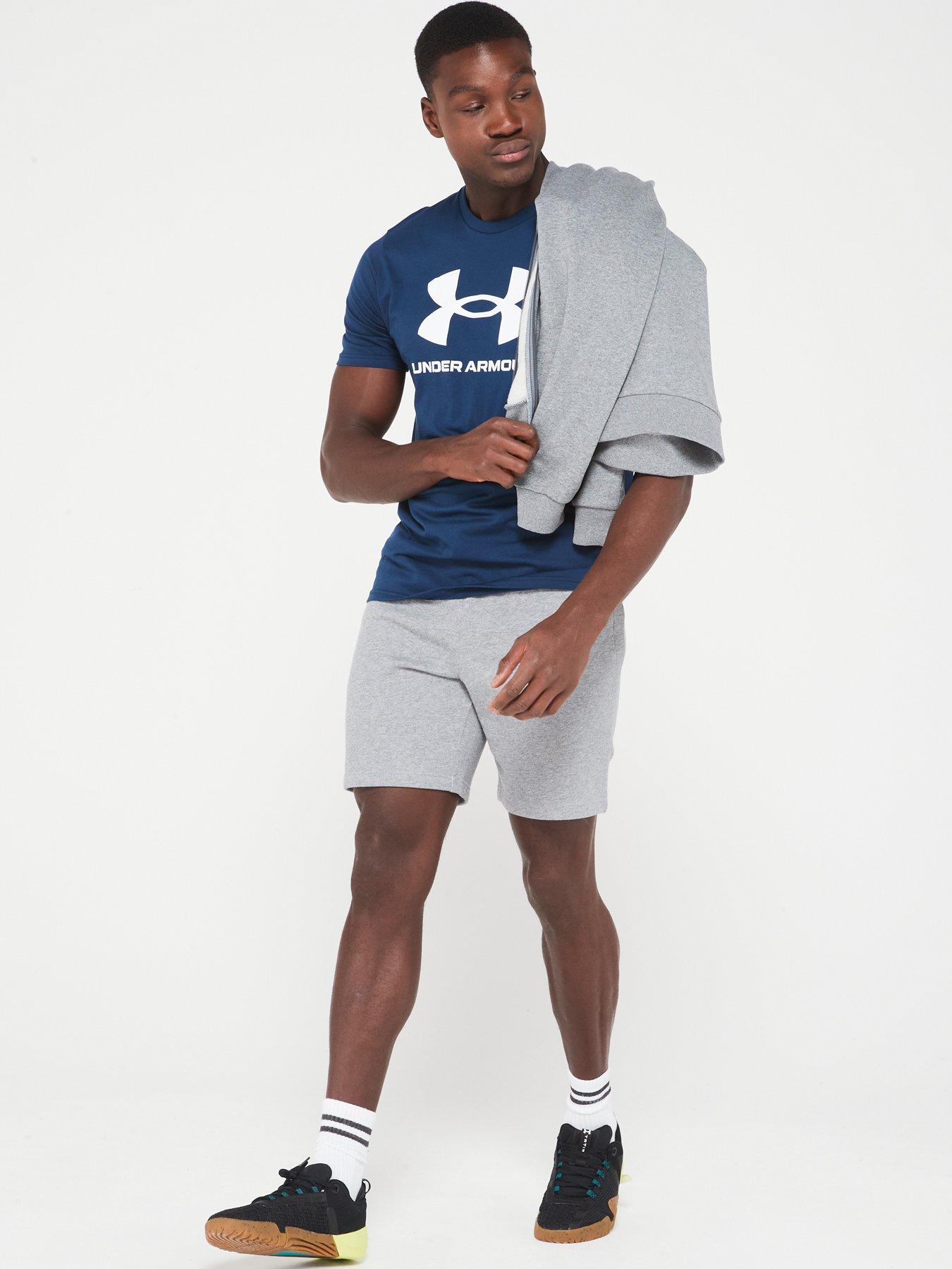 under-armour-mens-training-sportstyle-logo-t-shirt-navywhiteoutfit