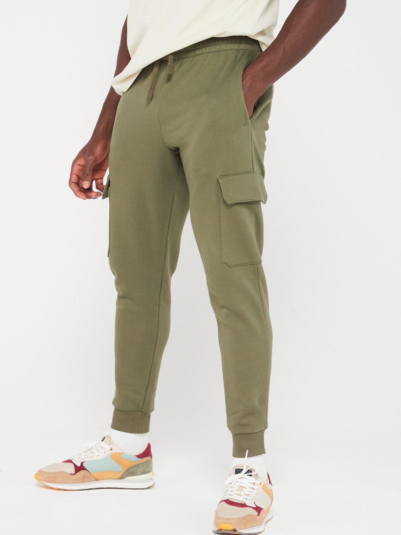 under-armour-mens-rival-fleece-cargo-jogger-greenwhiteoutfit