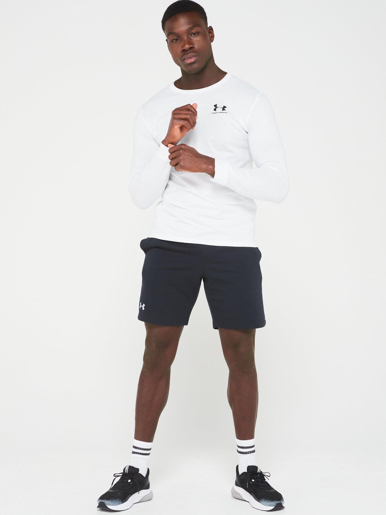 under-armour-mens-rival-fleece-shorts-blackwhiteback