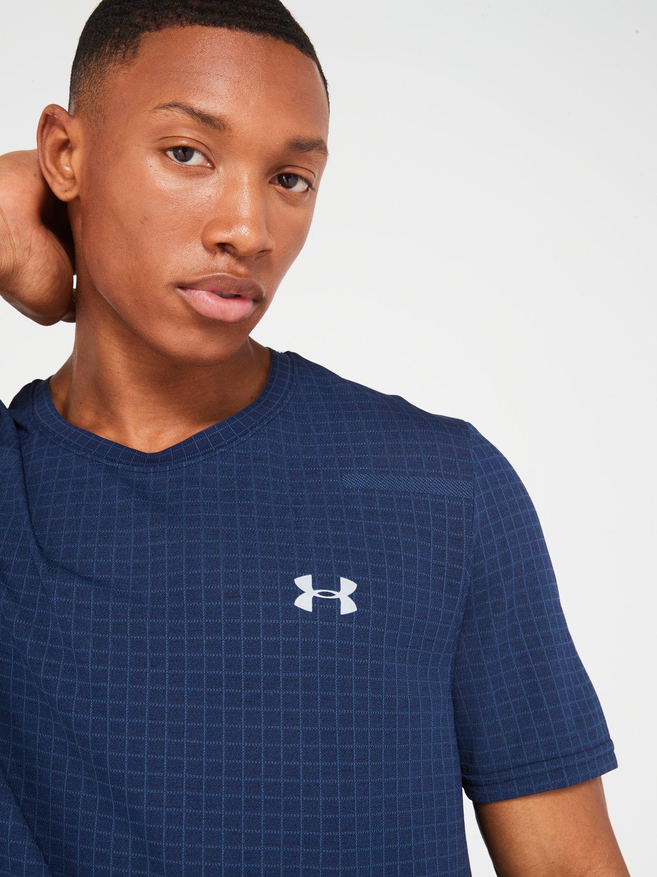 under-armour-mens-training-seamless-grid-t-shirt-navygreyoutfit