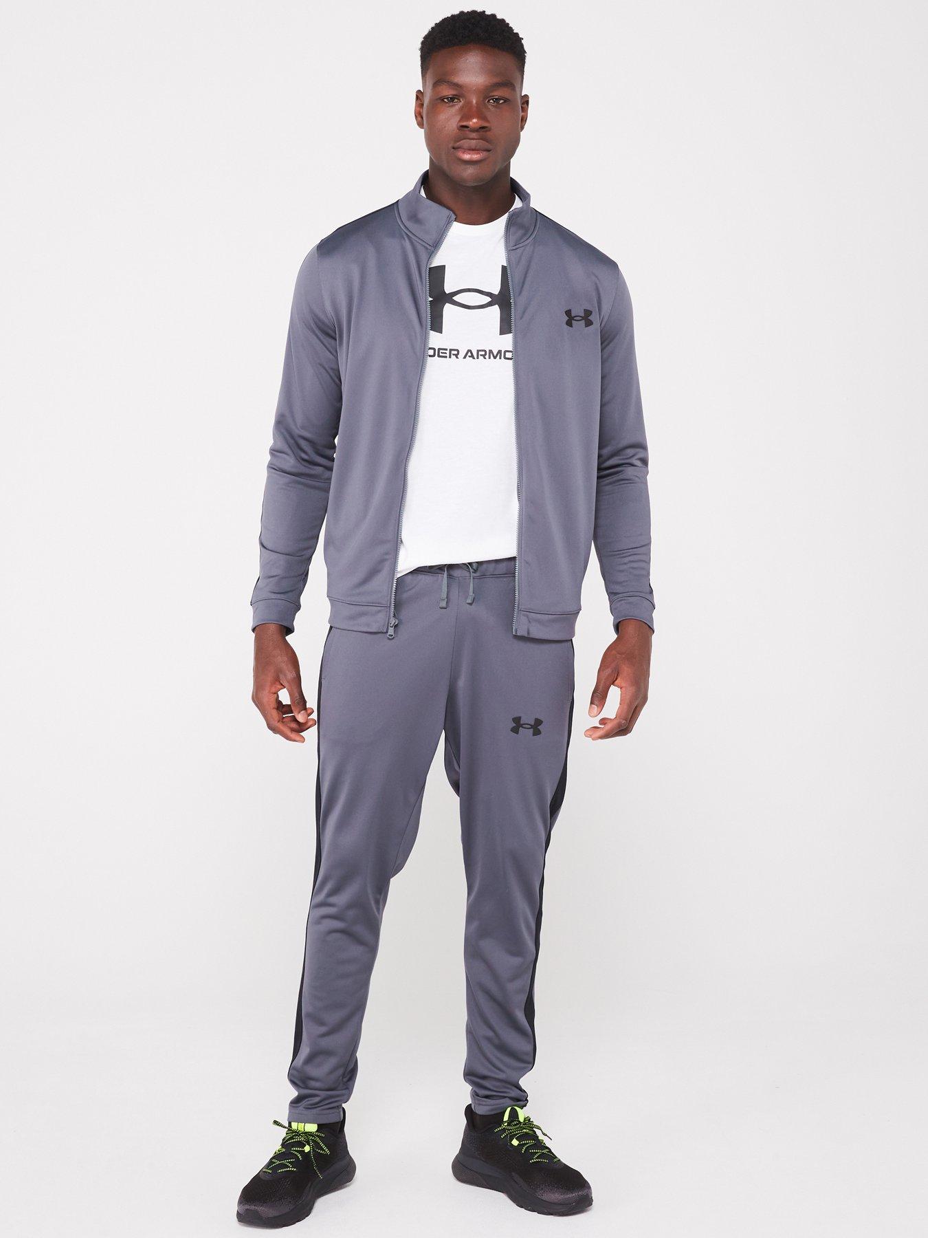 Image 1 of 5 of UNDER ARMOUR Men's Training Knit Tracksuit - Grey/Black