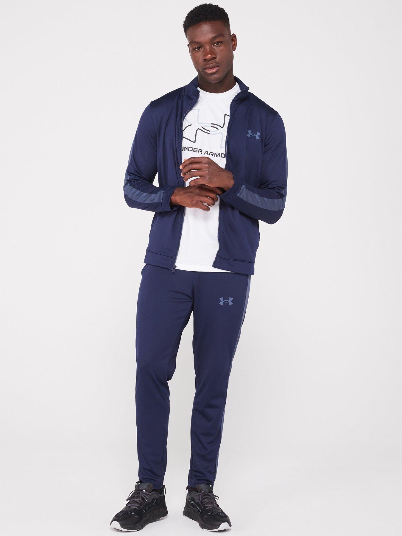 Image 1 of 6 of UNDER ARMOUR Men's Training Knit Tracksuit - Navy/Grey