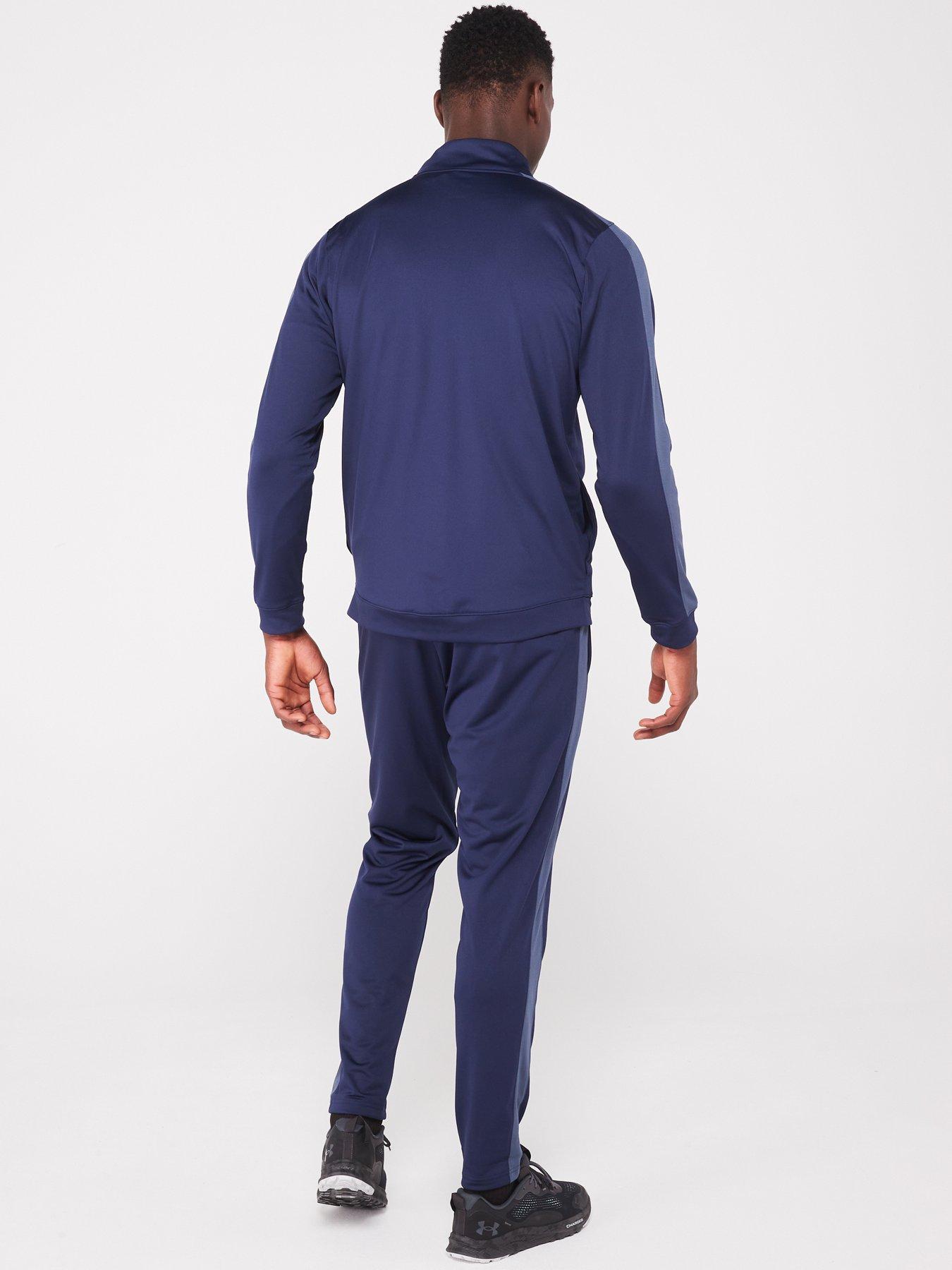 under-armour-mens-training-knit-tracksuit-navygreystillFront