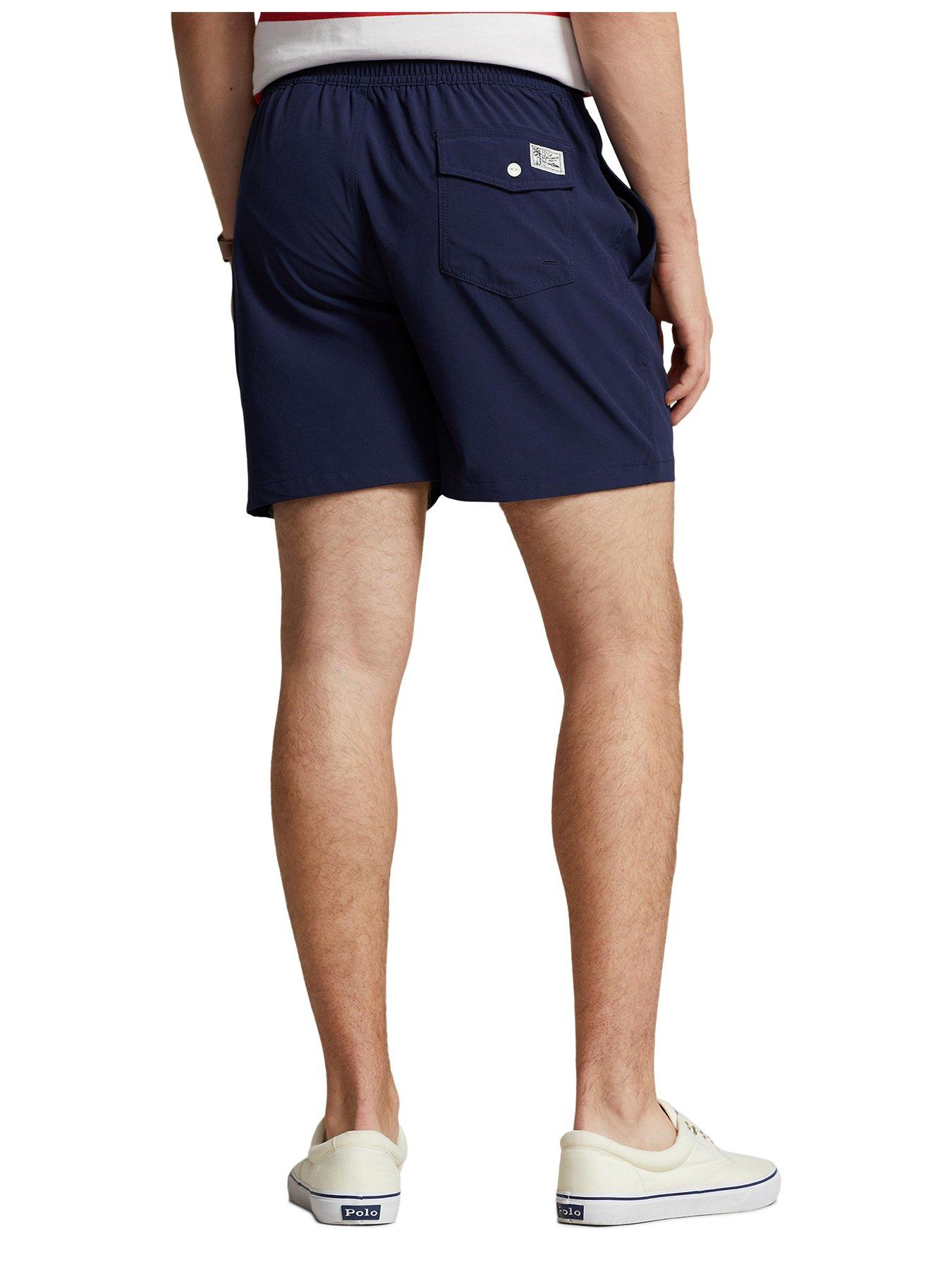 Image 2 of 3 of Polo Ralph Lauren Polo Ralph Lauren Traveler Swim Shorts - Navy