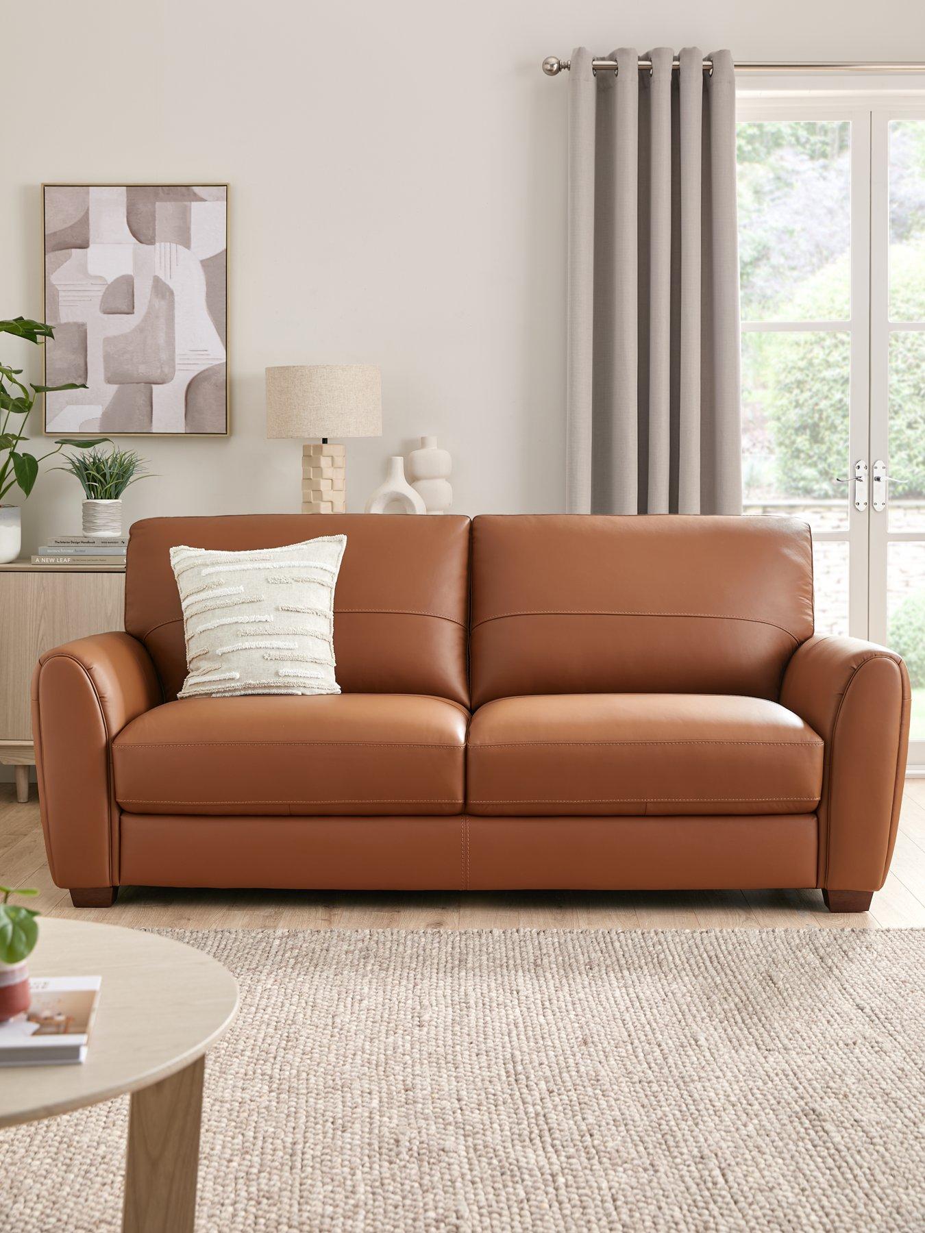 undefined New Molina 3 Seater Leather/faux Leather Sofa