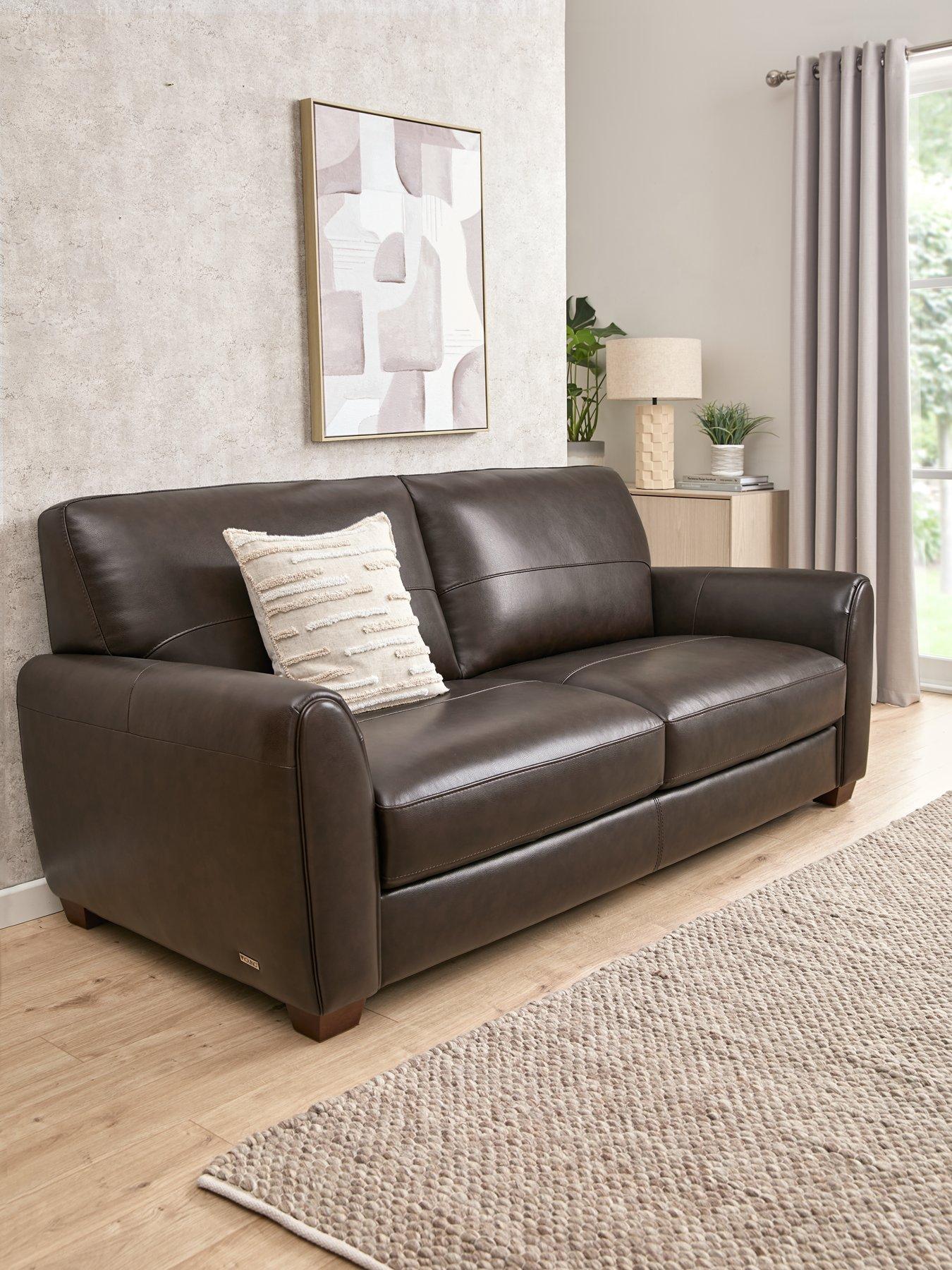 Image 1 of 6 of The Very Collection New Molina 2 Seater Leather/Faux Leather Sofa