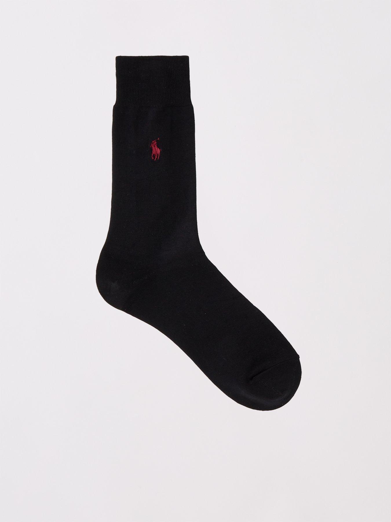 polo-ralph-lauren-2-pack-crew-socks-blackstillFront