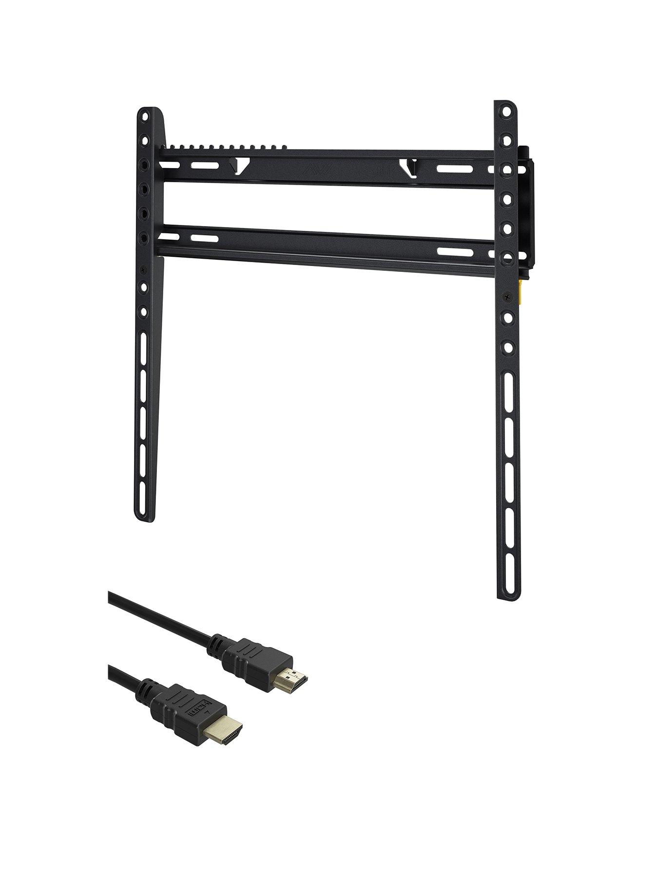 avf-eco-mount-flat-to-wall-tv-mount-26-55-1m-hdmi-cablefront