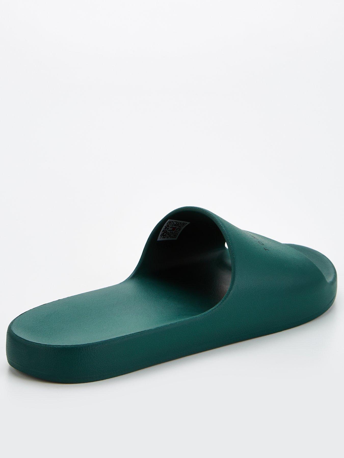 tommy-jeans-basic-slide-dark-greenback