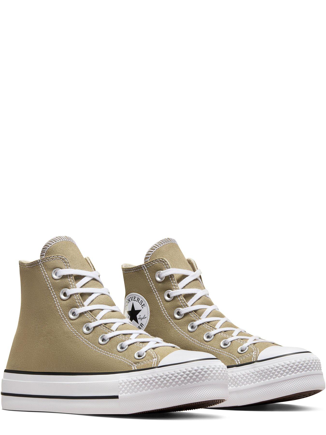 converse-womens-lift-seasonal-colour-high-tops-trainers-khakistillFront