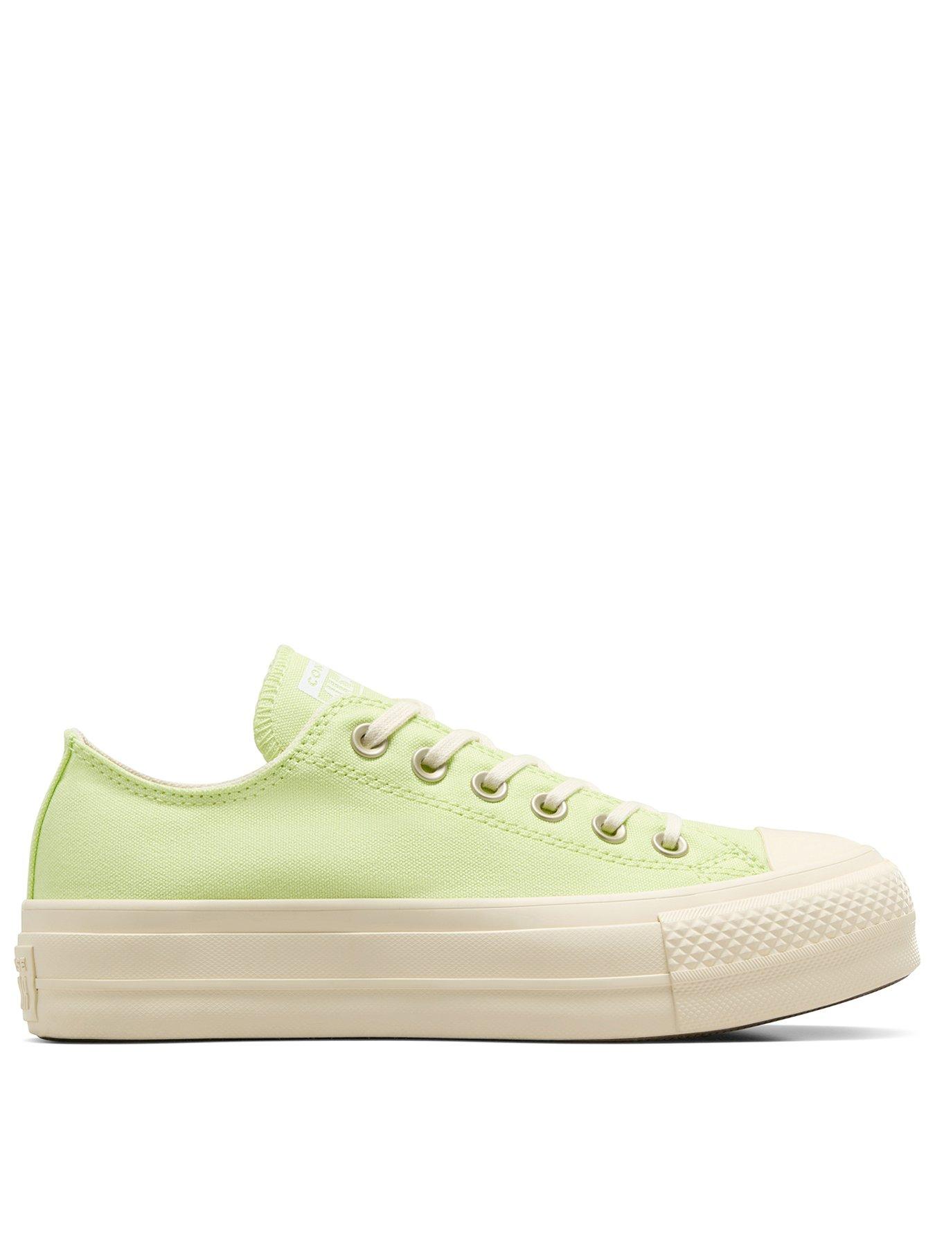 converse-womens-lift-crafted-color-ox-trainers---greenfront