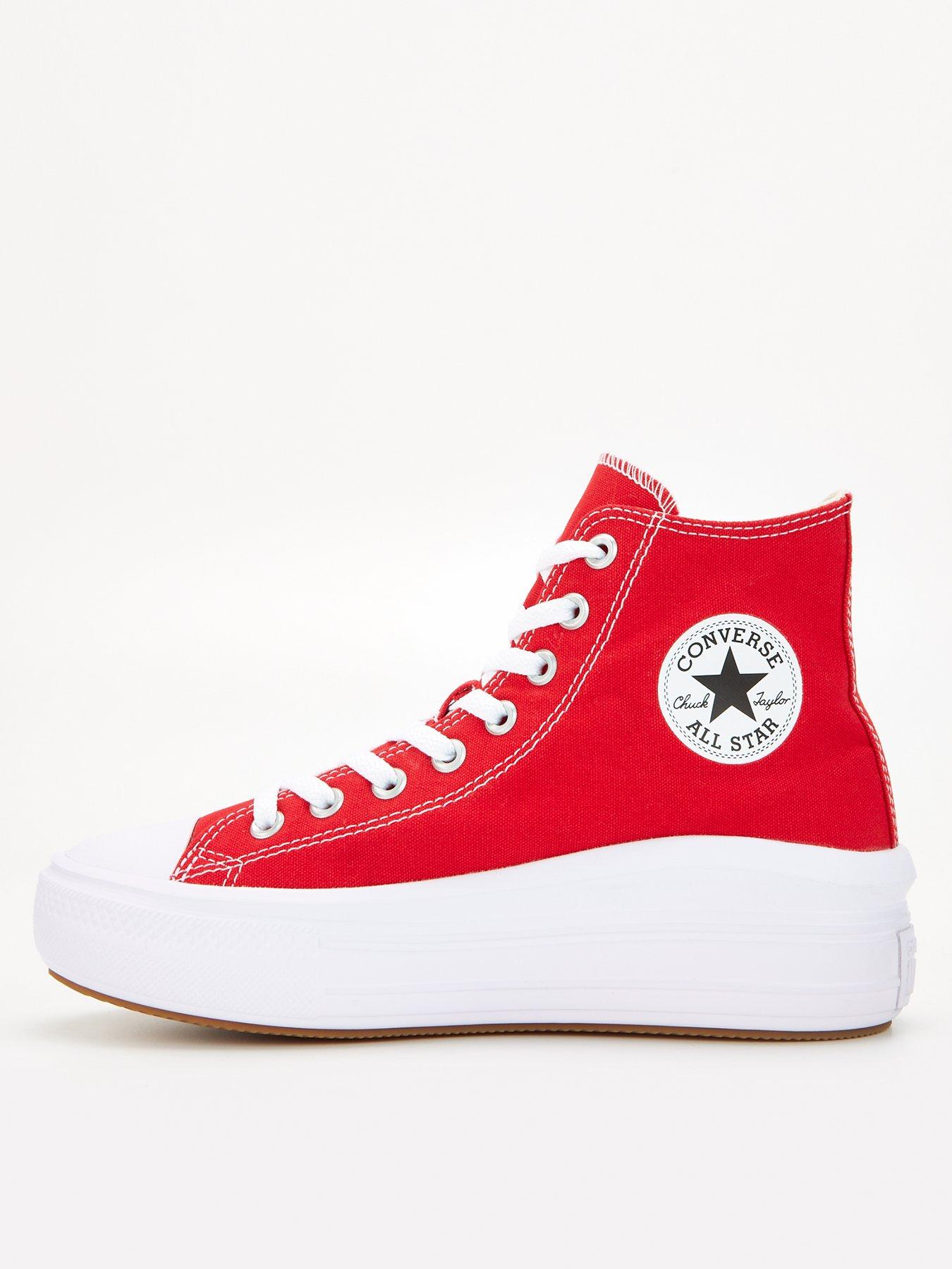 All red cheap high tops