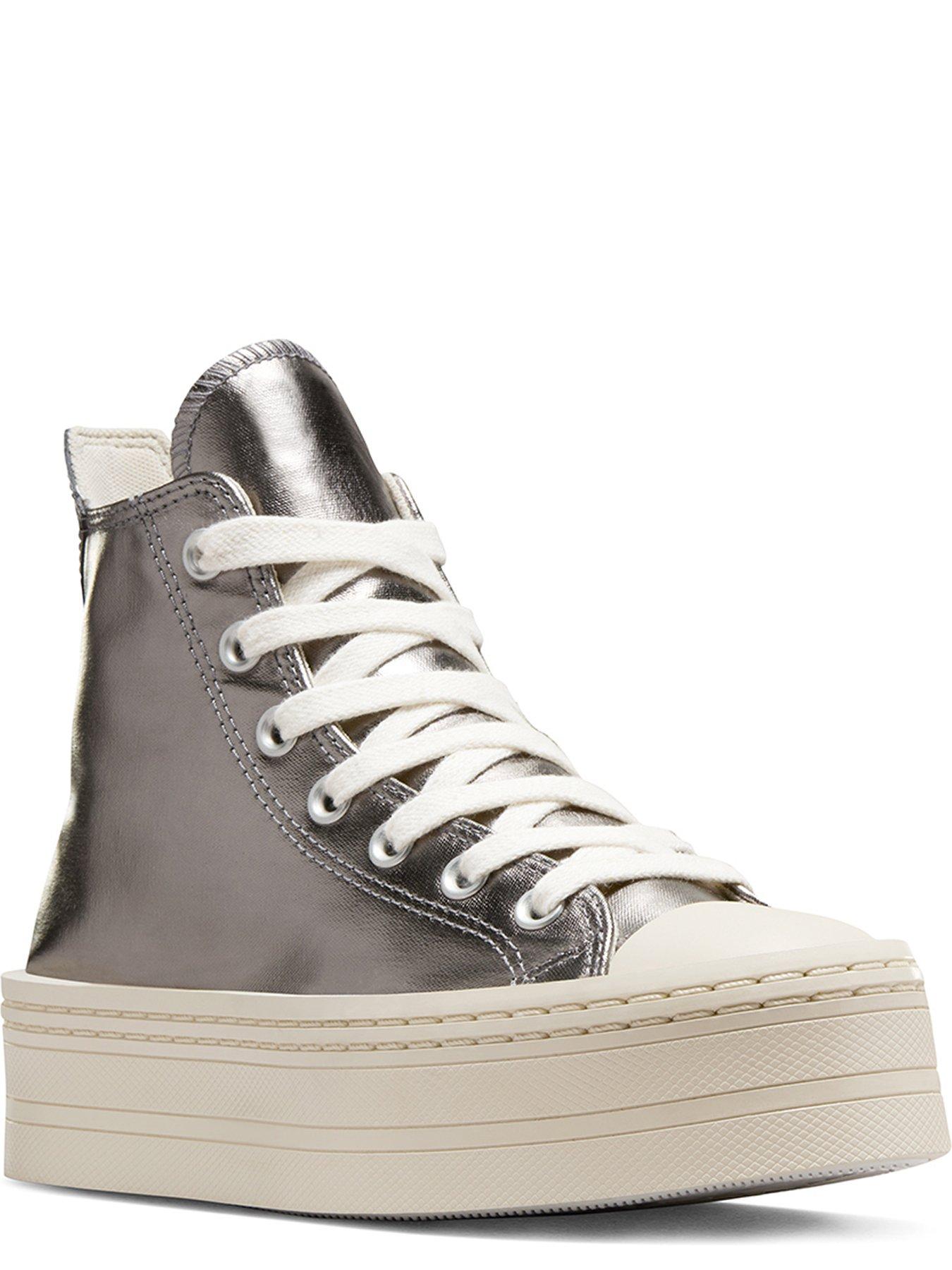 converse-womens-modern-lift-hi-top-trainers-greystillFront