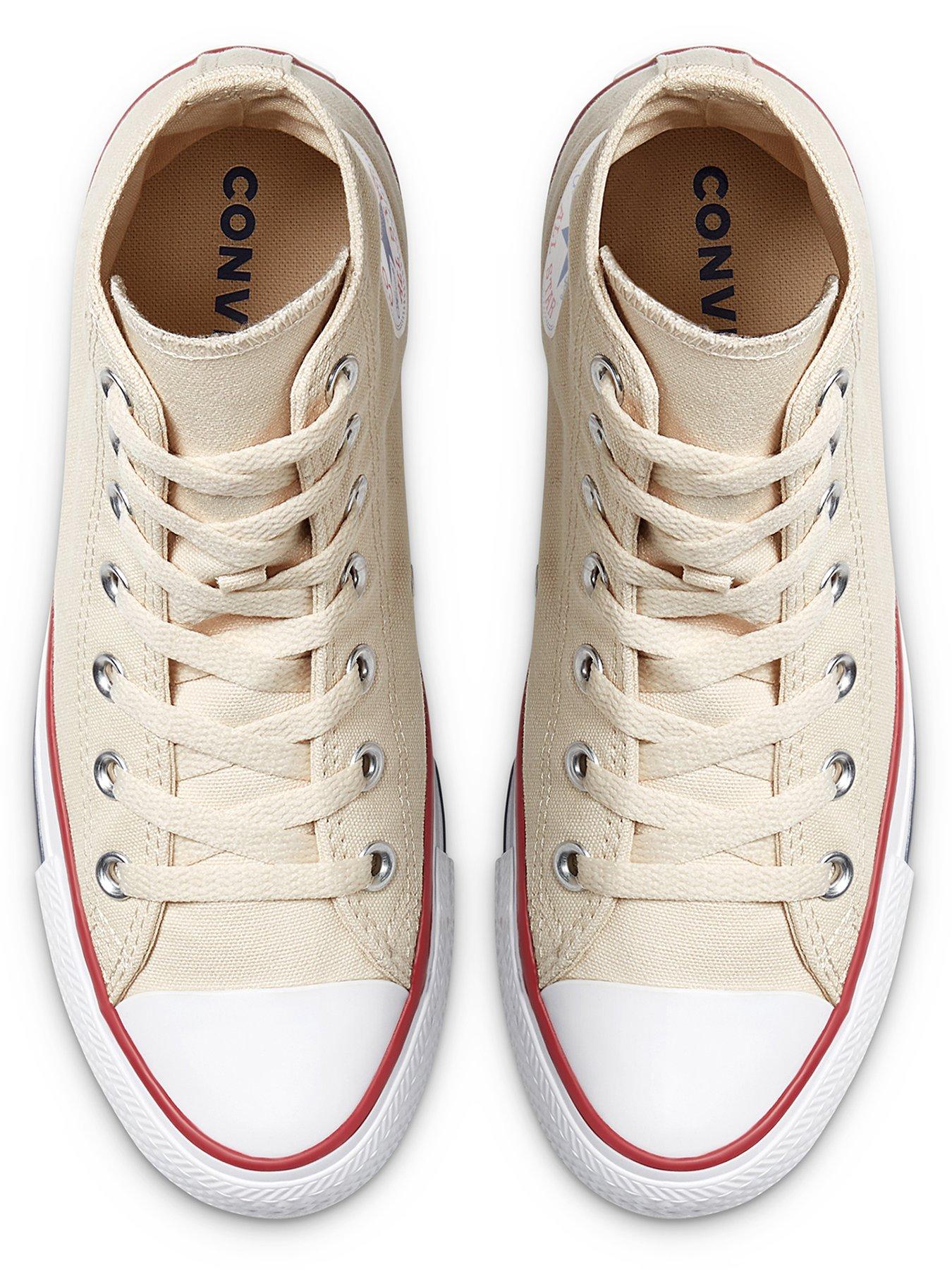 Image 4 of 7 of Converse Hi Top Trainers - Off White