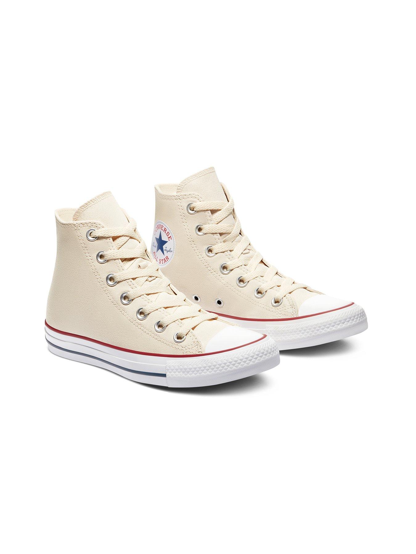 Image 6 of 7 of Converse Hi Top Trainers - Off White