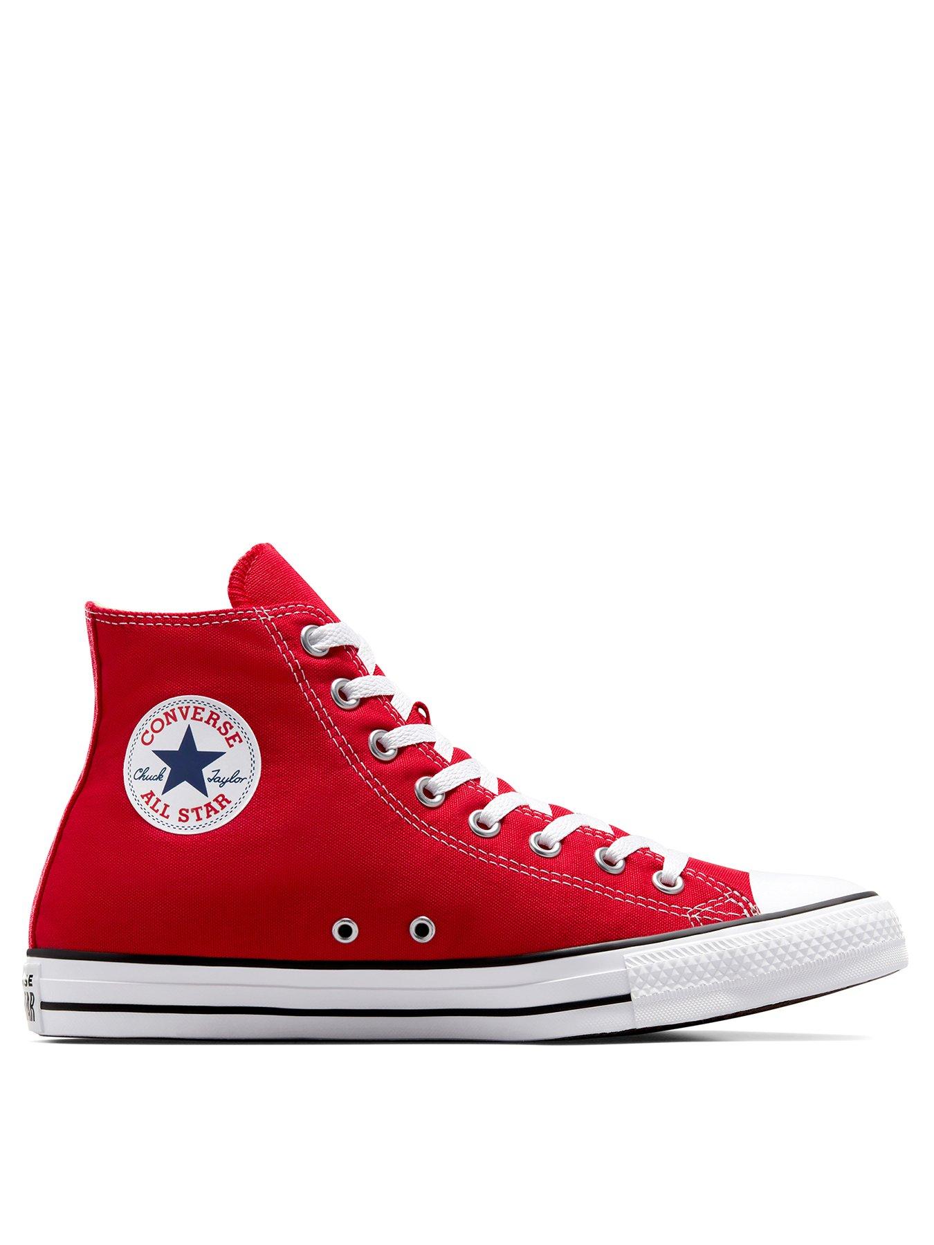 Converse Hi Top Trainers - Red