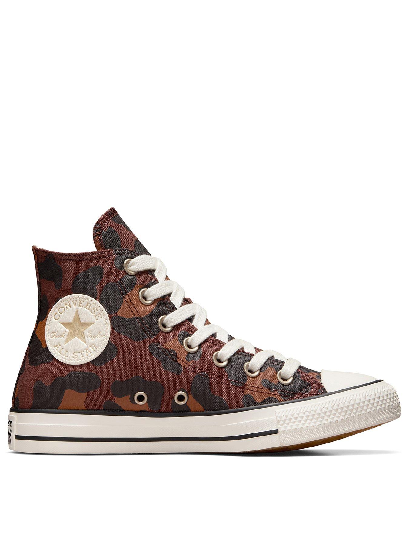 Converse Womens Festival Leopard Print High Tops Trainers Brown Very Ireland