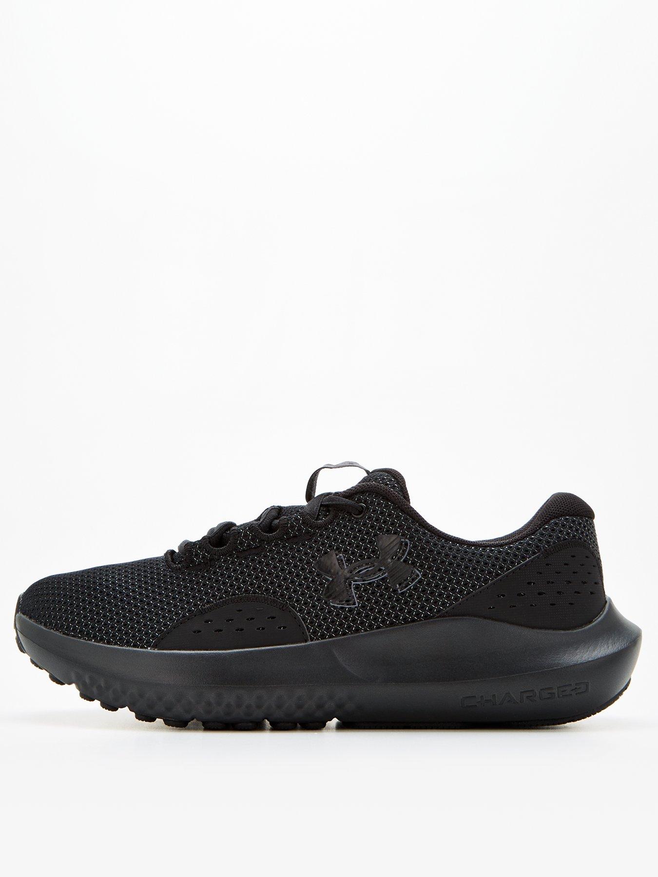 All black under armour trainers best sale