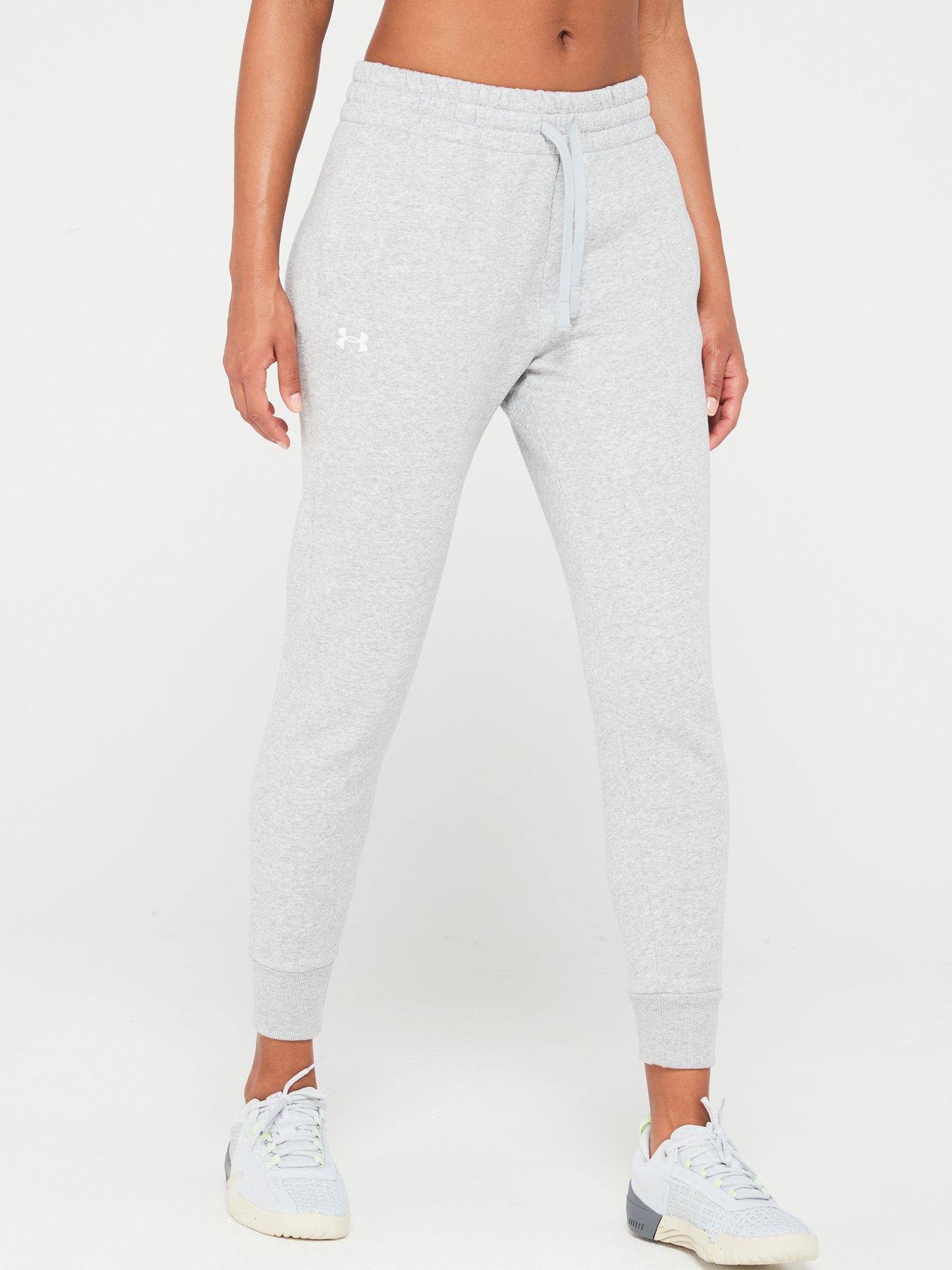 Image 1 of 4 of UNDER ARMOUR Women's Rival Fleece Joggers - Grey/White