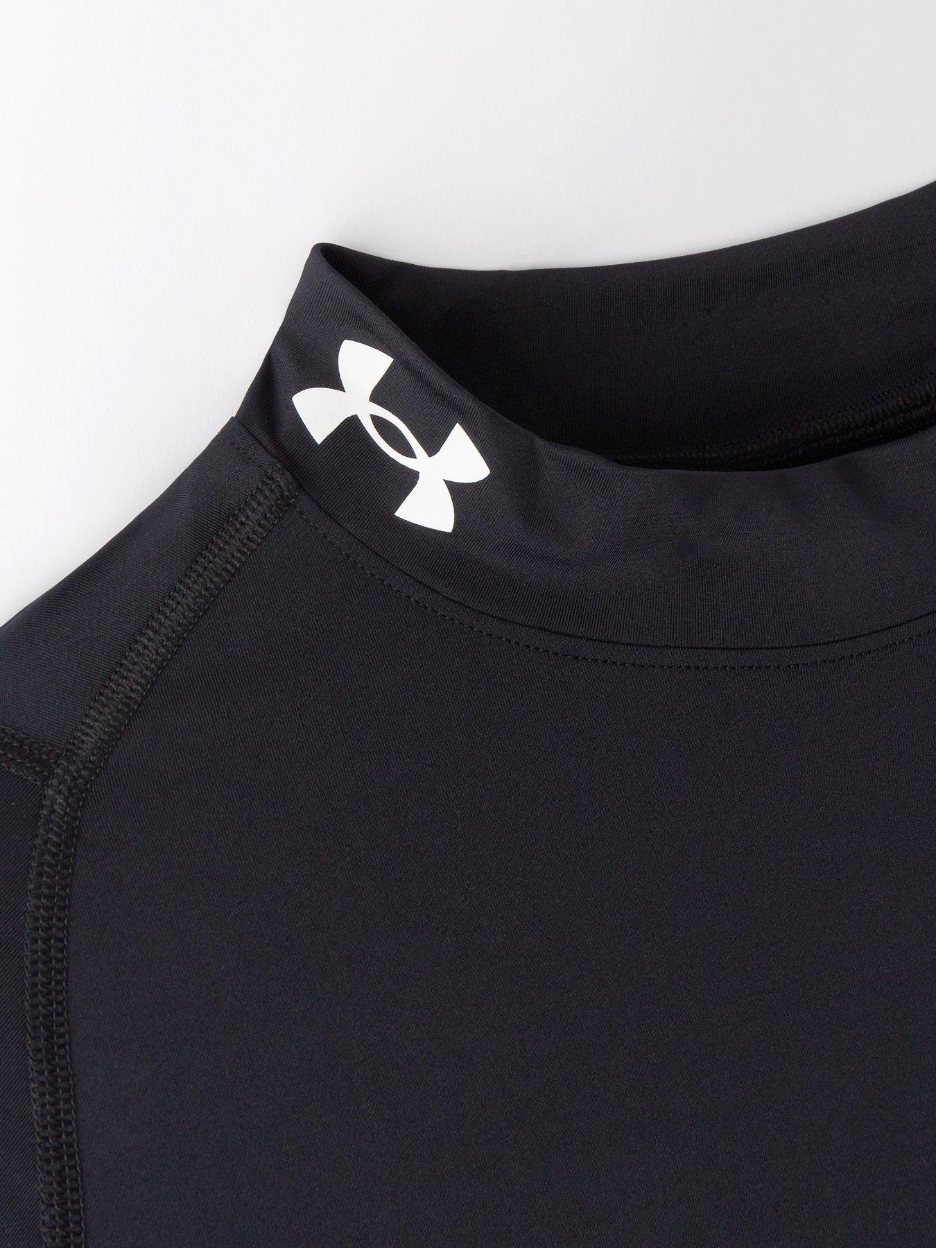 under-armour-junior-boys-heat-gear-armour-mock-long-sleeve-top-blackwhiteoutfit