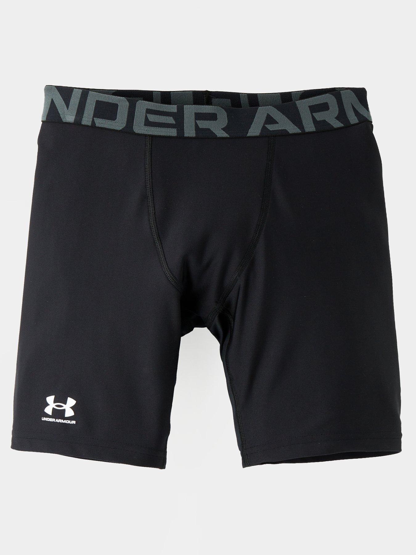 UNDER ARMOUR Junior Boys Heat Gear Armour Shorts - Black/White